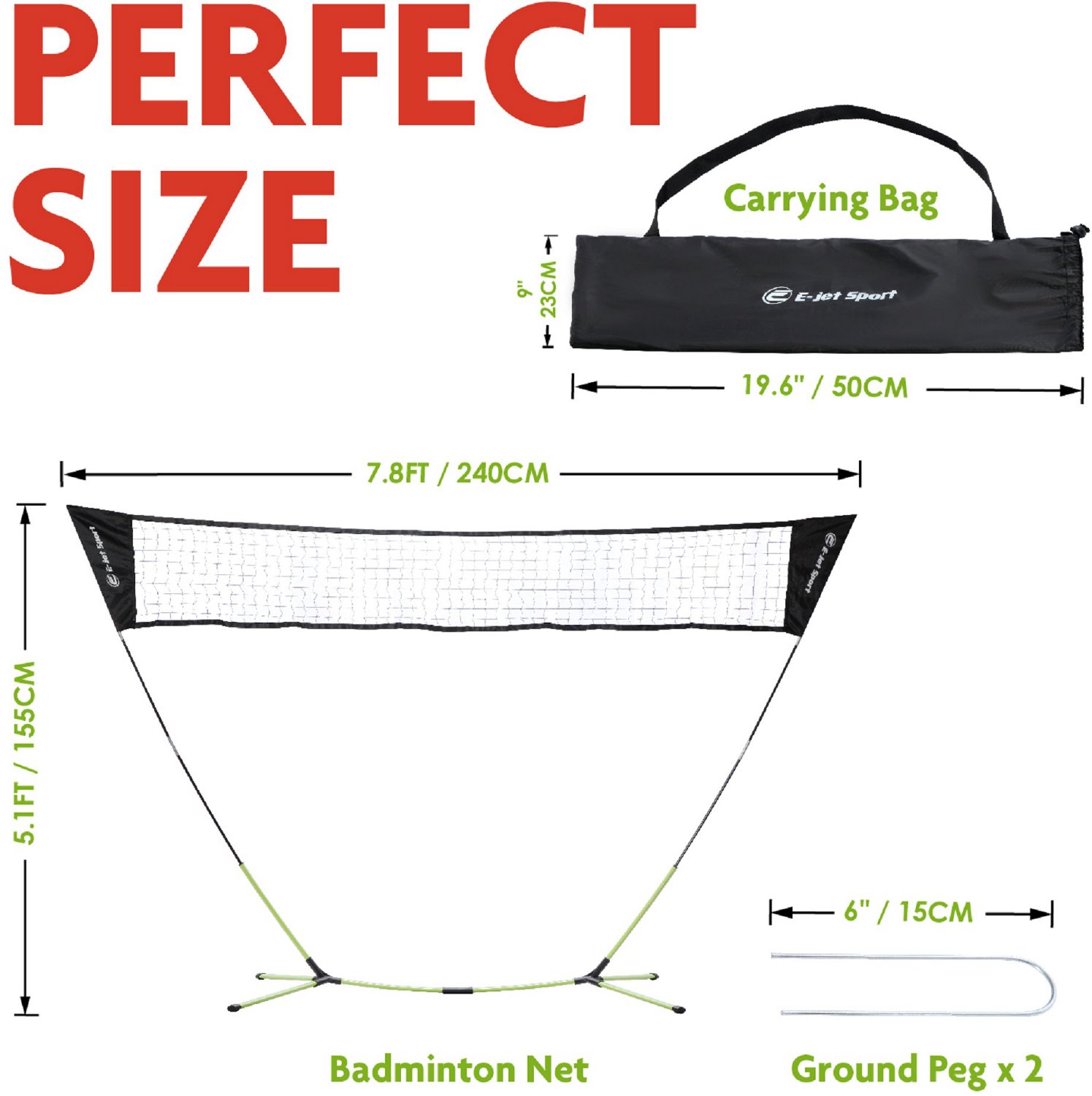 E-Jet Sport Solo Play Badminton Net                                                                                              - view number 2