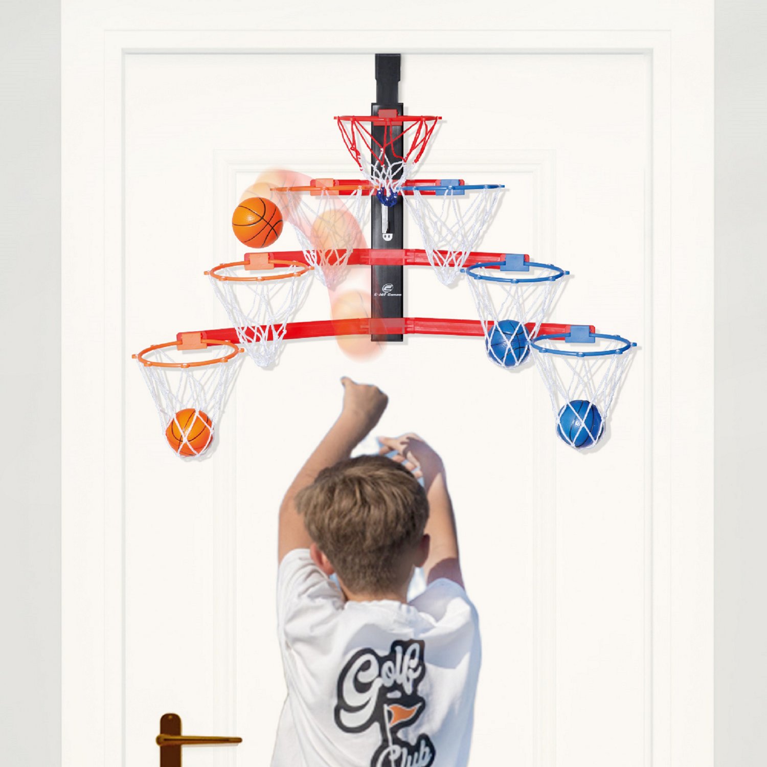 E-Jet Sport Games Foldable Over-the-Door Mini Hoop Race                                                                          - view number 2