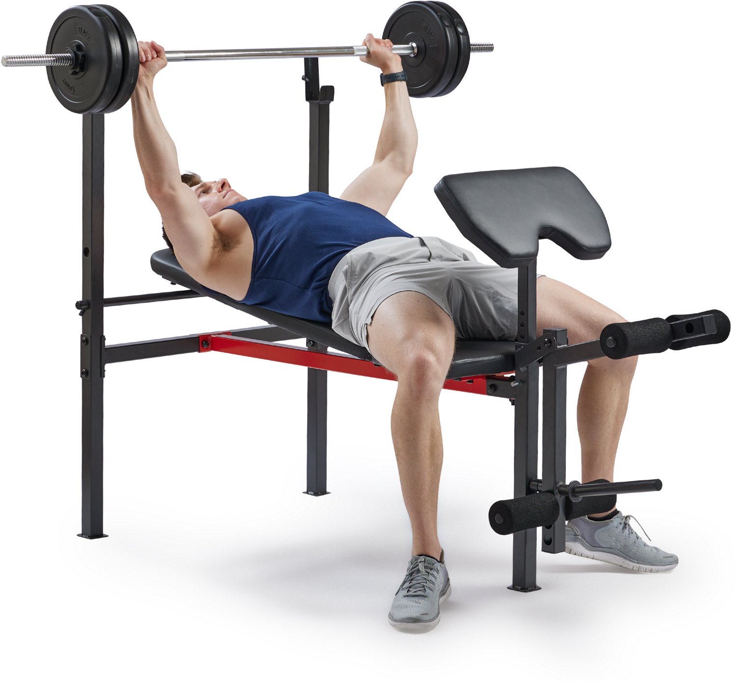 Sunny Health & Fitness Multi-Function Adjustable Incline Weight Bench