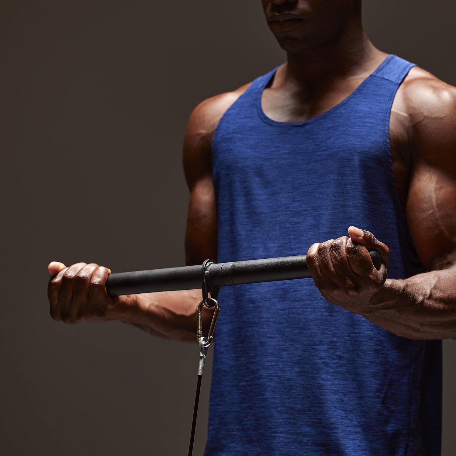 Sunny Health & Fitness Premium Steel Straight Pull-Down Bar Cable Attachment - view number 5