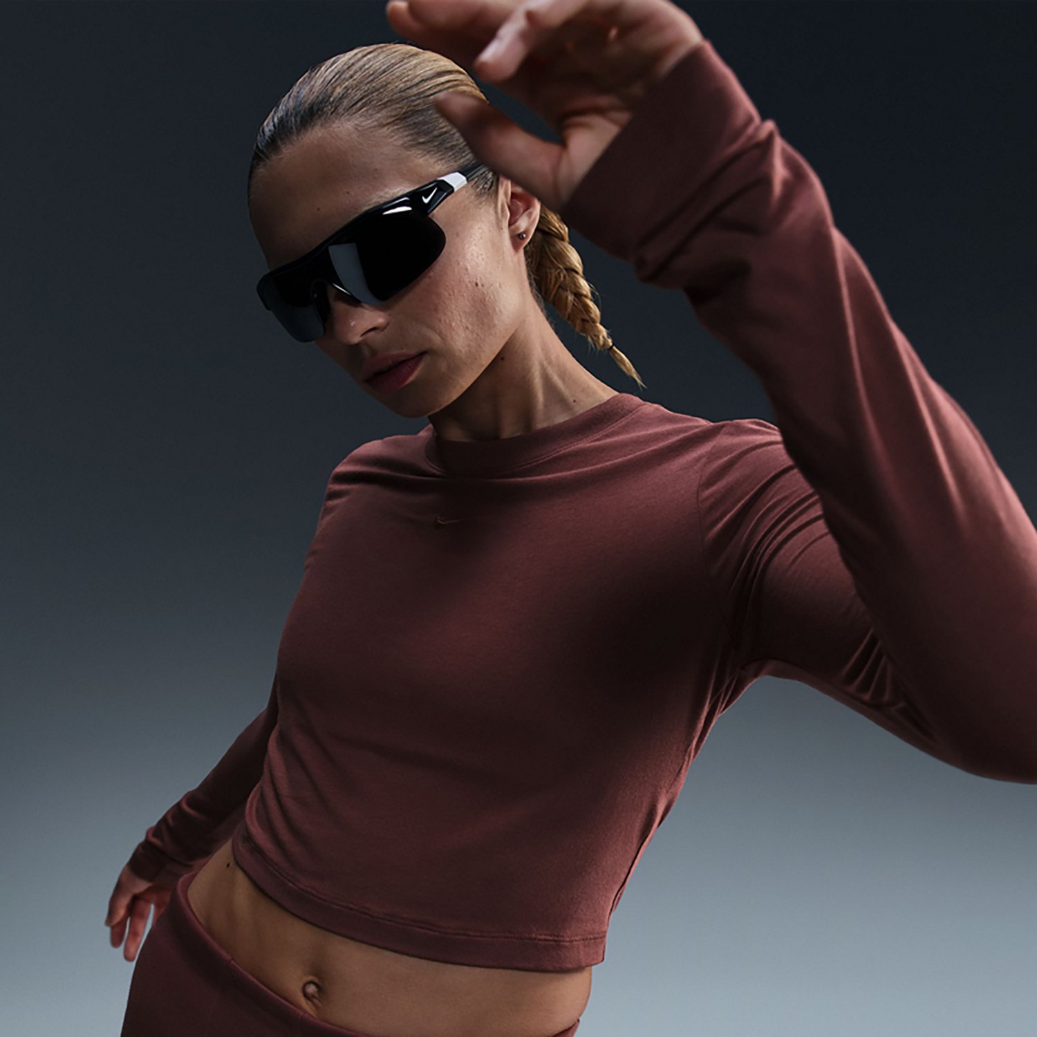 Nike Sportswear Women's Chill Knit Long Sleeve Cropped Top - view number 5