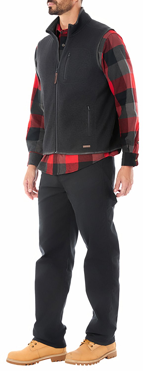 Smith's Workwear Men's Full Zip Sweater Fleece Vest                                                                              - view number 4