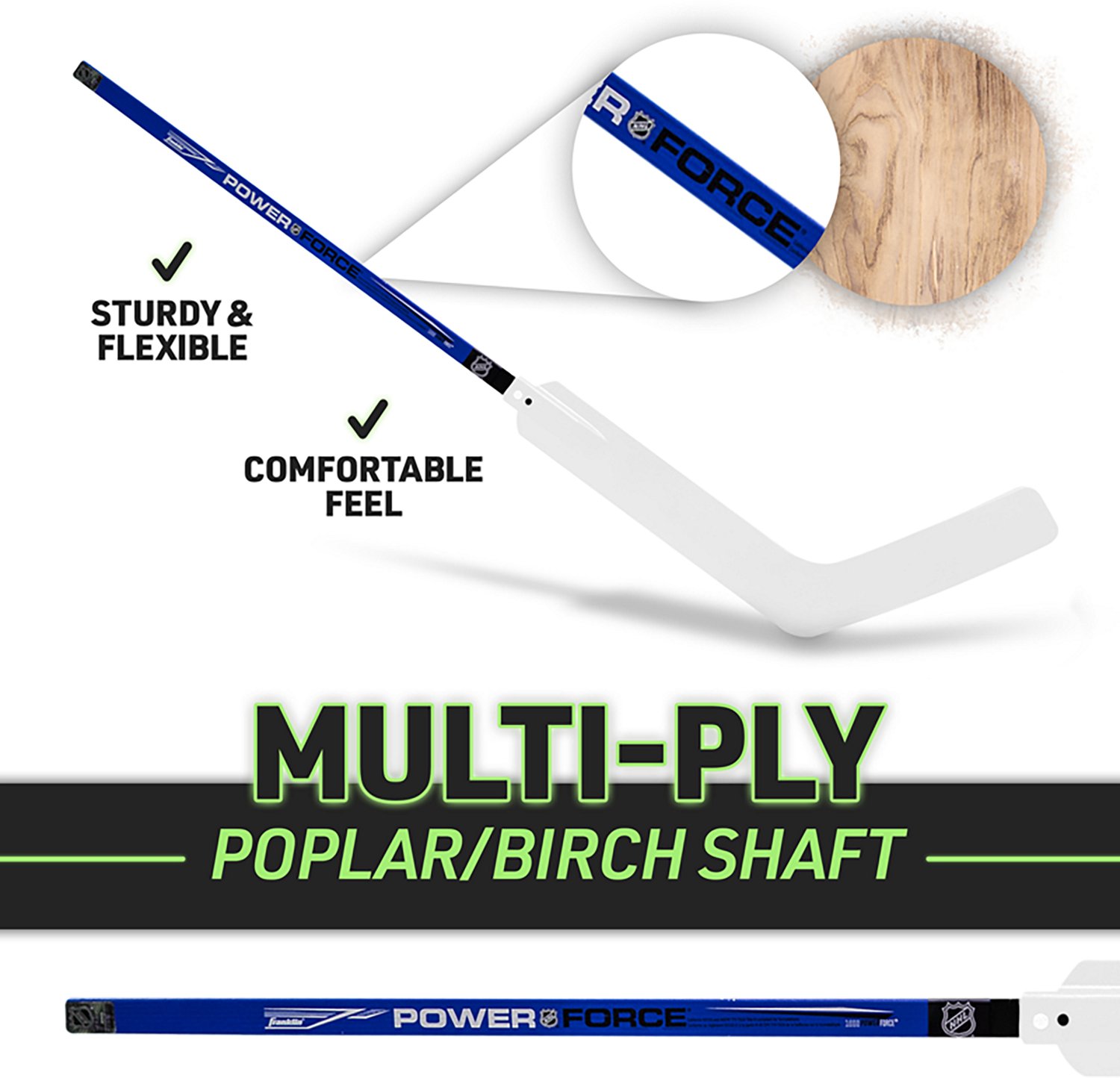 Franklin Kids' Power Force 40 in Goalie Stick - view number 5