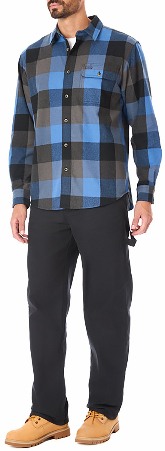 Smith's Workwear Men's Buffalo Flannel Button-Up Shirt - view number 3