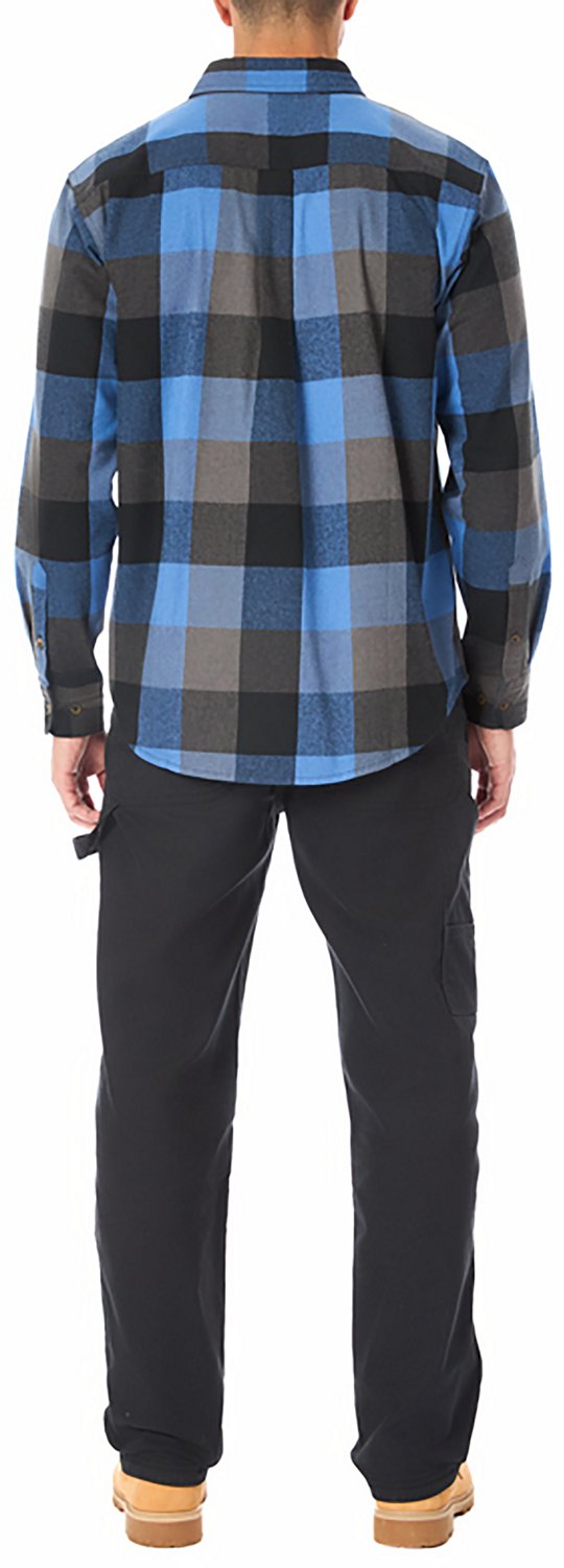 Smith's Workwear Men's Buffalo Flannel Button-Up Shirt - view number 4