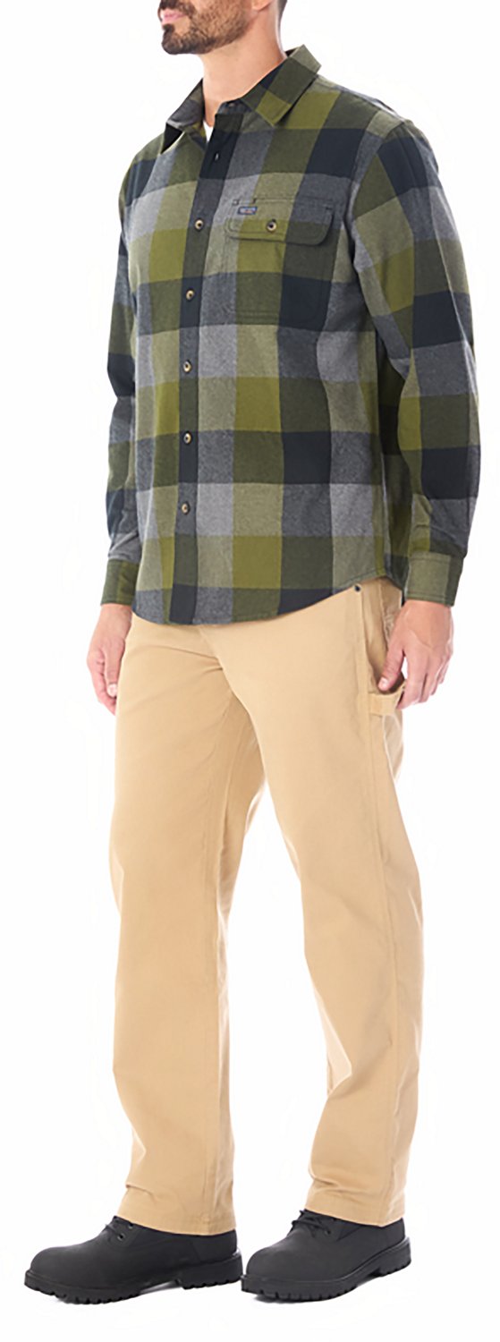 Smith's Workwear Men's Buffalo Flannel Button-Up Shirt - view number 3