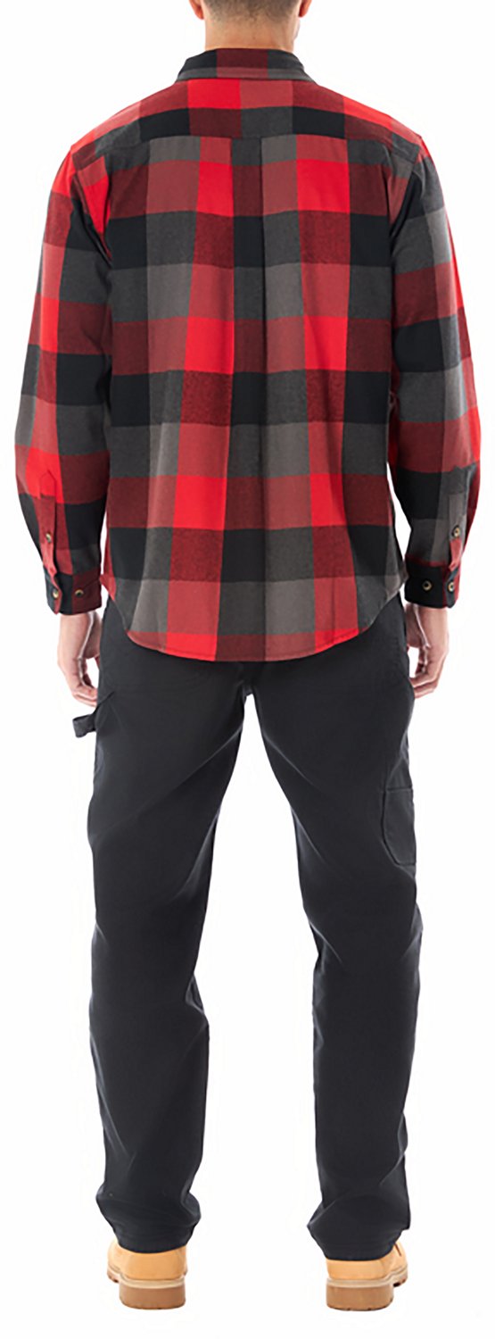 Smith's Workwear Men's Buffalo Flannel Button-Up Shirt - view number 4