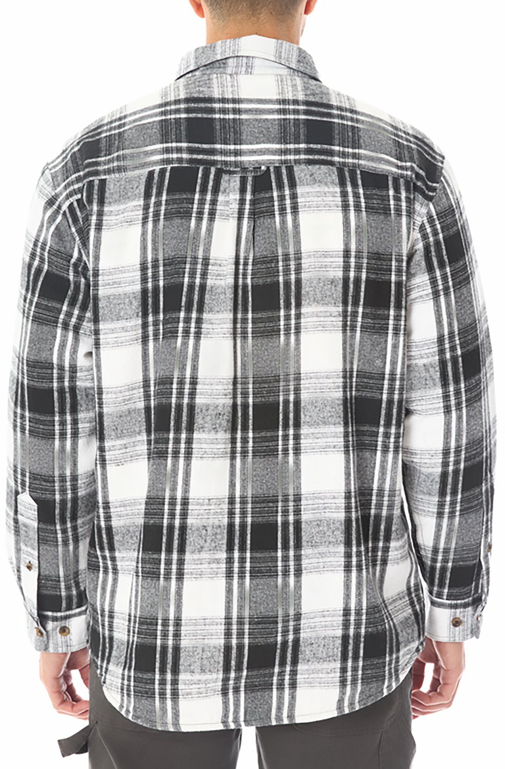 Smith's Workwear Men's Sherpa-Lined Flannel Shirt-Jacket