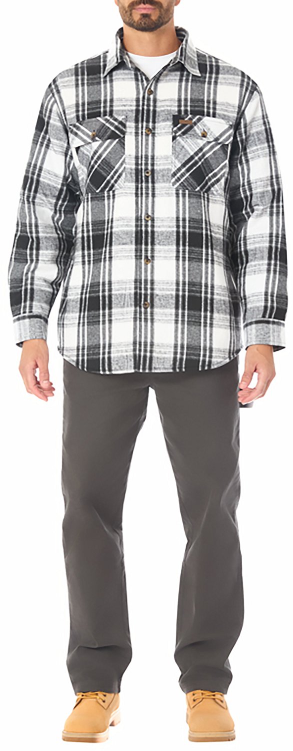 Smith's Workwear Men's Sherpa-Lined Flannel Shirt-Jacket - view number 4
