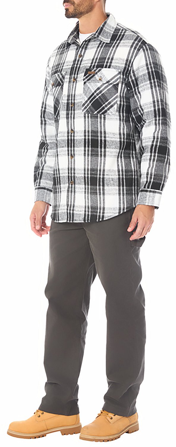 Smith's Workwear Men's Sherpa-Lined Flannel Shirt-Jacket - view number 5
