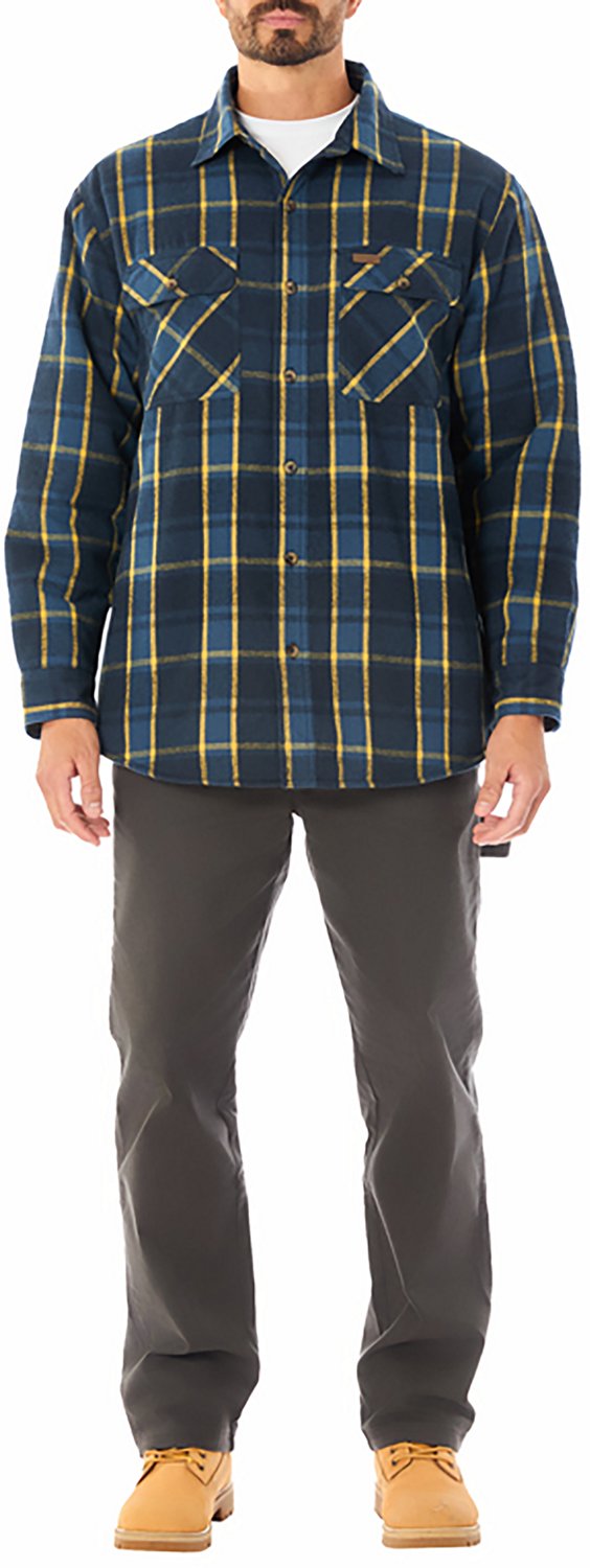 Smith's Workwear Men's Sherpa-Lined Flannel Shirt-Jacket - view number 4