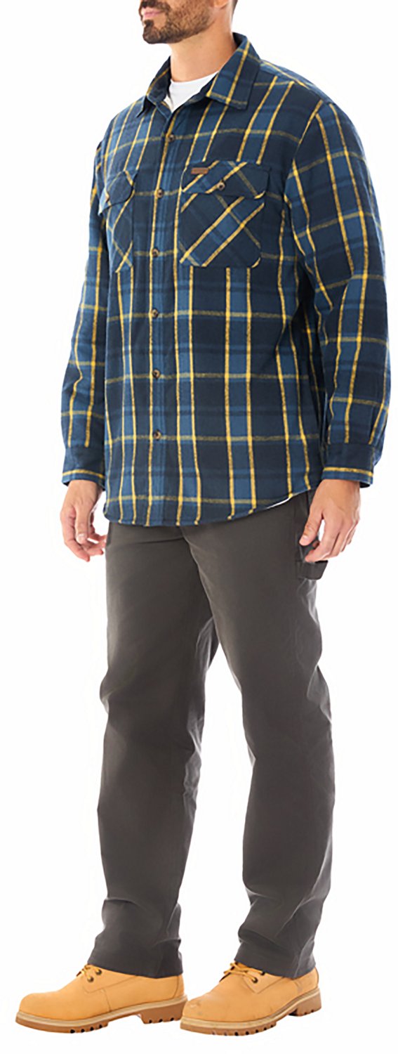 Smith's Workwear Men's Sherpa-Lined Flannel Shirt-Jacket - view number 5