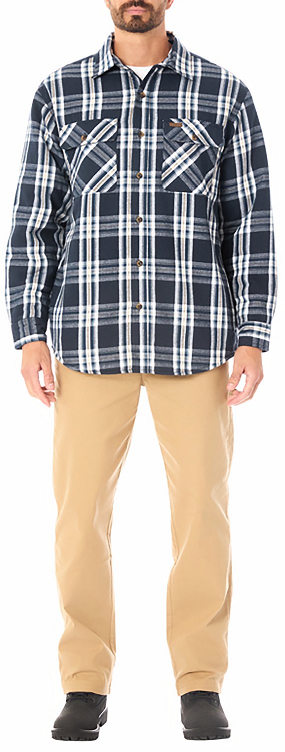 Smith's Workwear Men's Sherpa-Lined Flannel Shirt-Jacket - view number 4