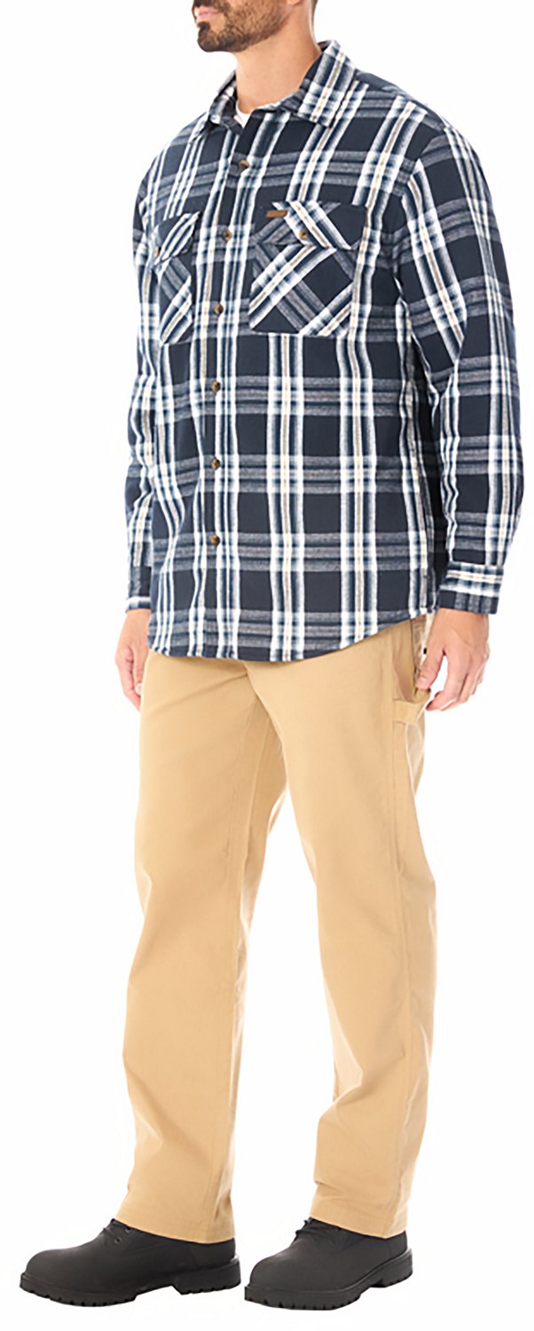 Smith's Workwear Men's Sherpa-Lined Flannel Shirt-Jacket - view number 5