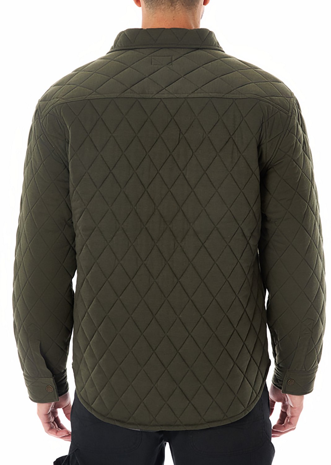 Smith's Workwear Men's Snap Closure Diamond Quilted Knit Shirt Jac - view number 2