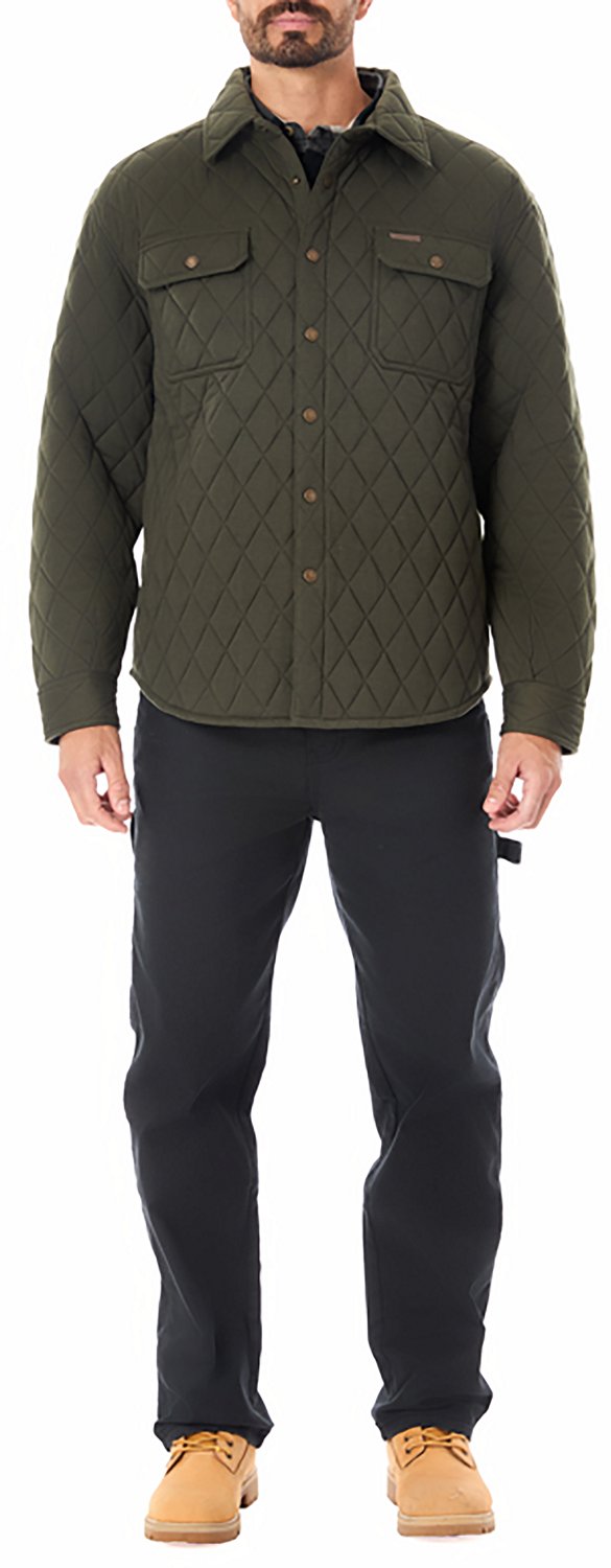Smith's Workwear Men's Snap Closure Diamond Quilted Knit Shirt Jac - view number 3