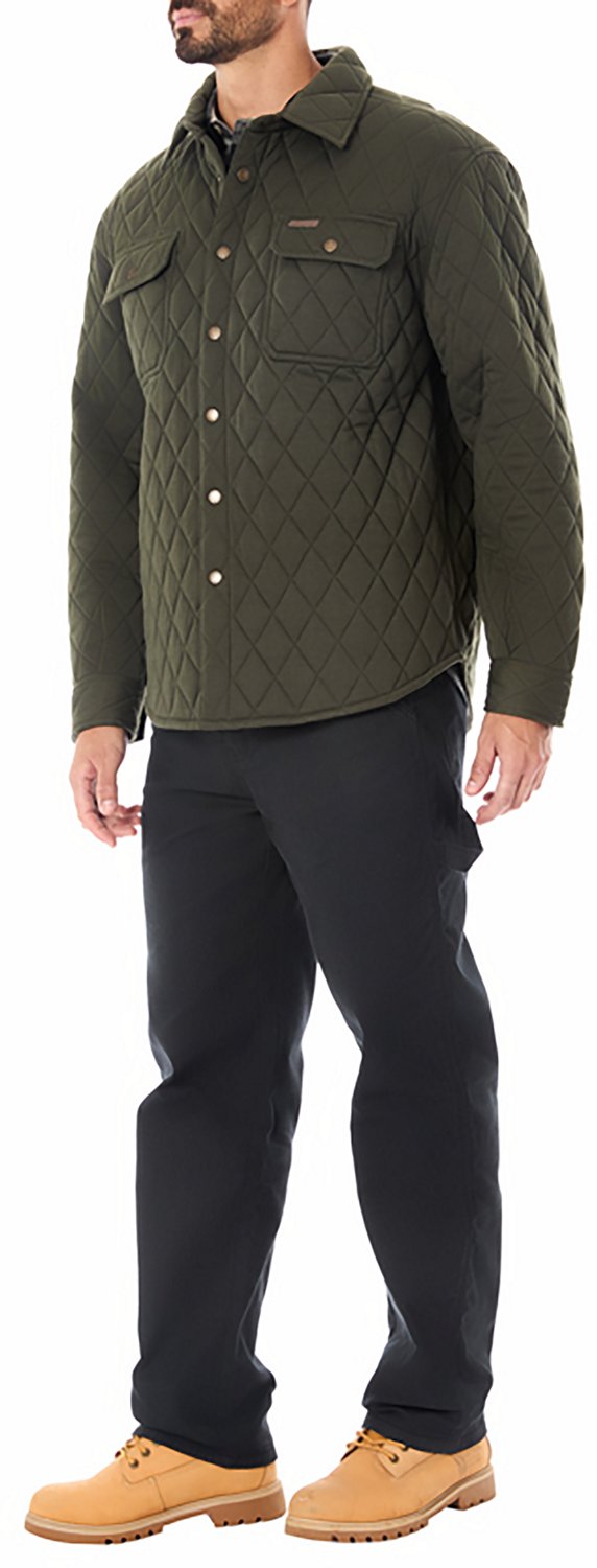 Smith's Workwear Men's Snap Closure Diamond Quilted Knit Shirt Jac - view number 4