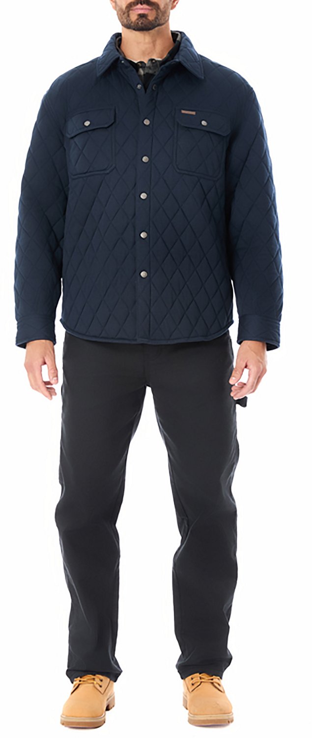 Smith's Workwear Men's Snap Closure Diamond Quilted Knit Shirt Jac - view number 3