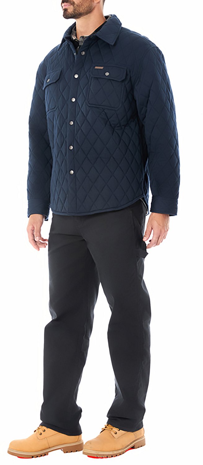 Smith's Workwear Men's Snap Closure Diamond Quilted Knit Shirt Jac - view number 4