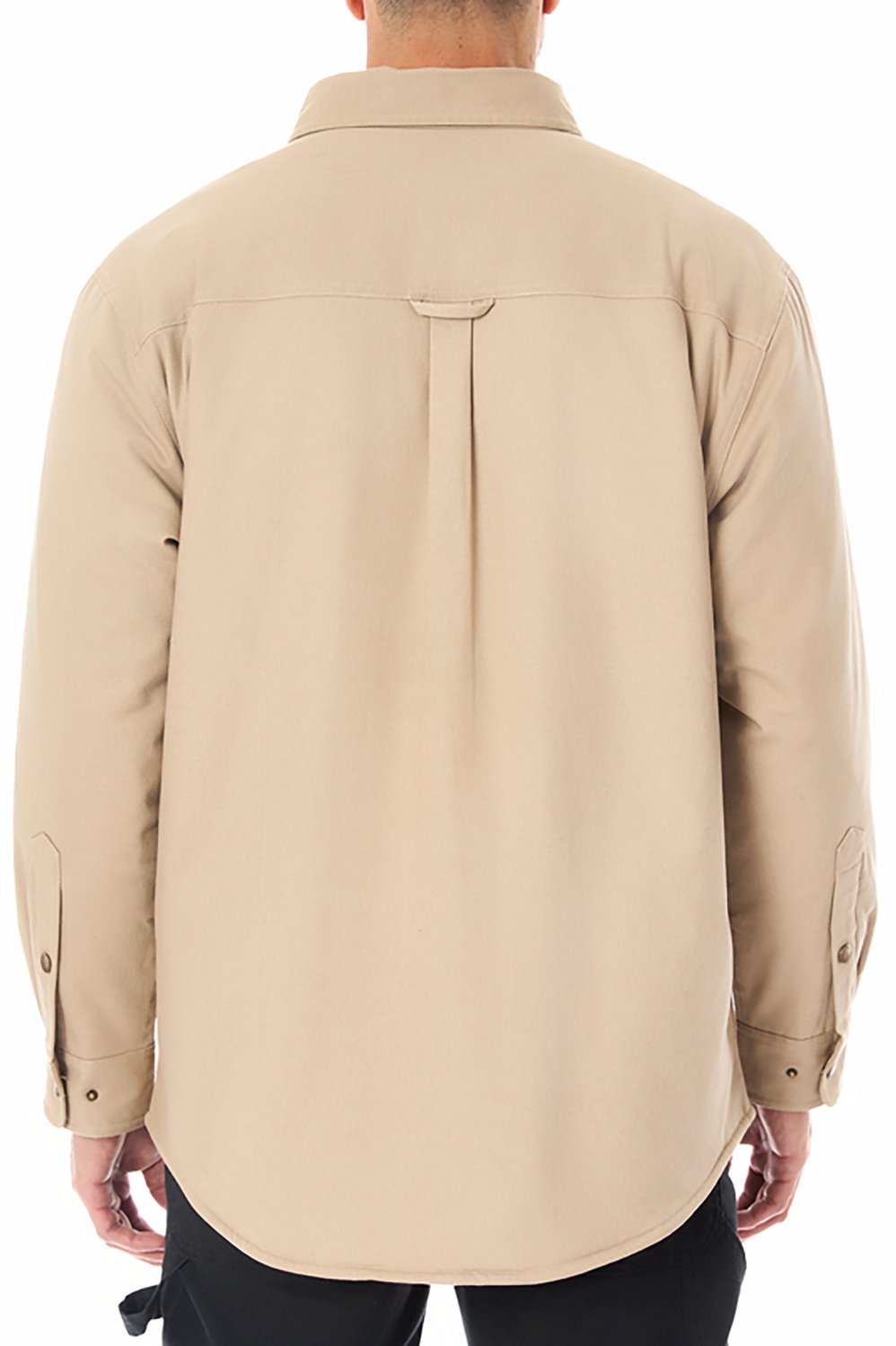 Smith's Workwear Men's Sherpa-Lined Canvas Snap Shirt-Jacket - view number 2