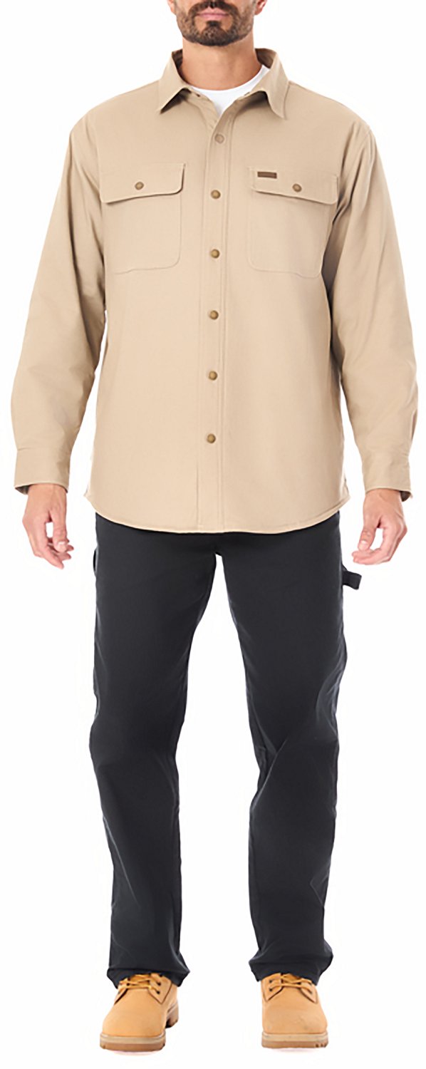 Smith's Workwear Men's Sherpa-Lined Canvas Snap Shirt-Jacket - view number 5