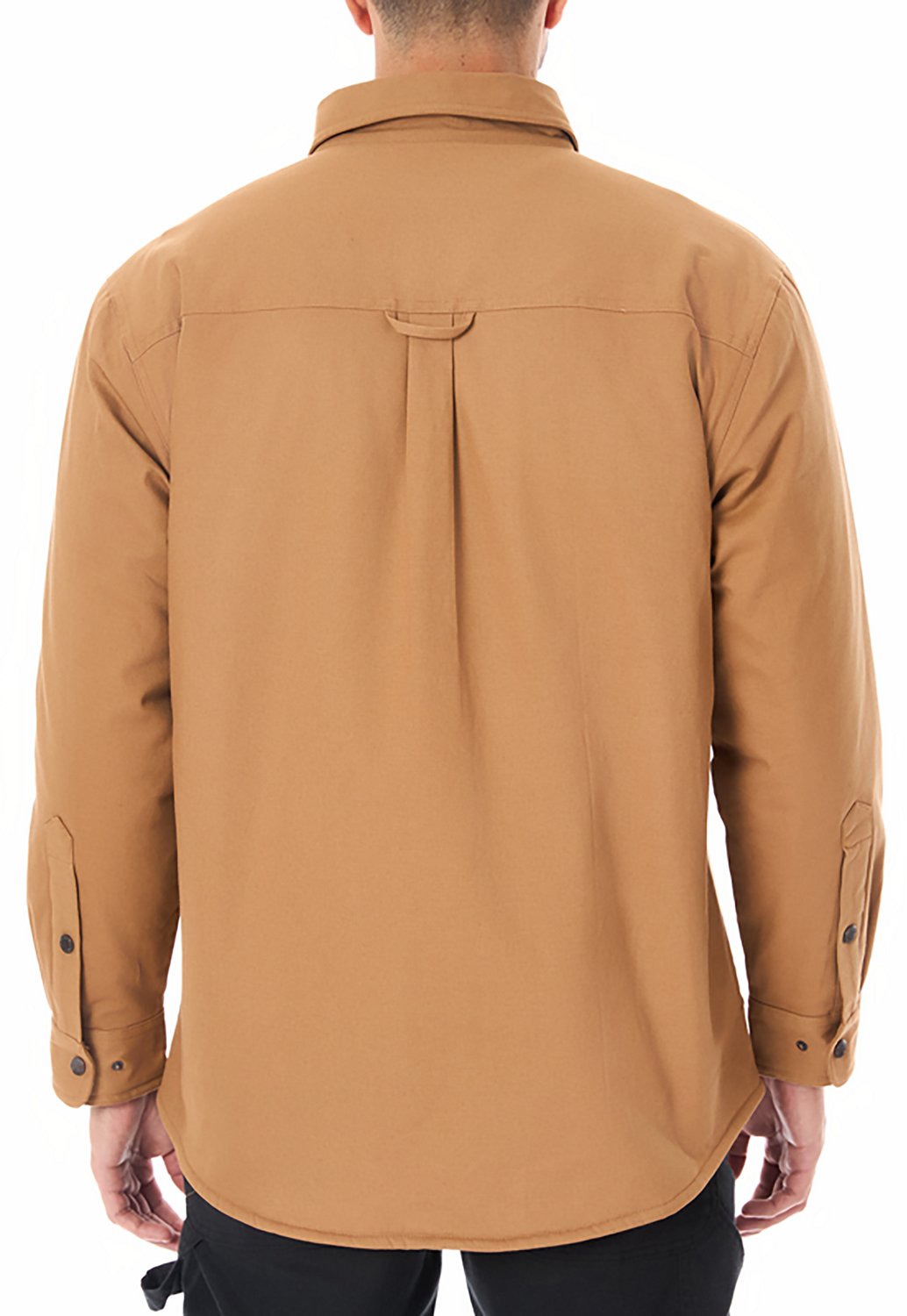 Smith's Workwear Men's Sherpa-Lined Canvas Snap Shirt-Jacket - view number 2