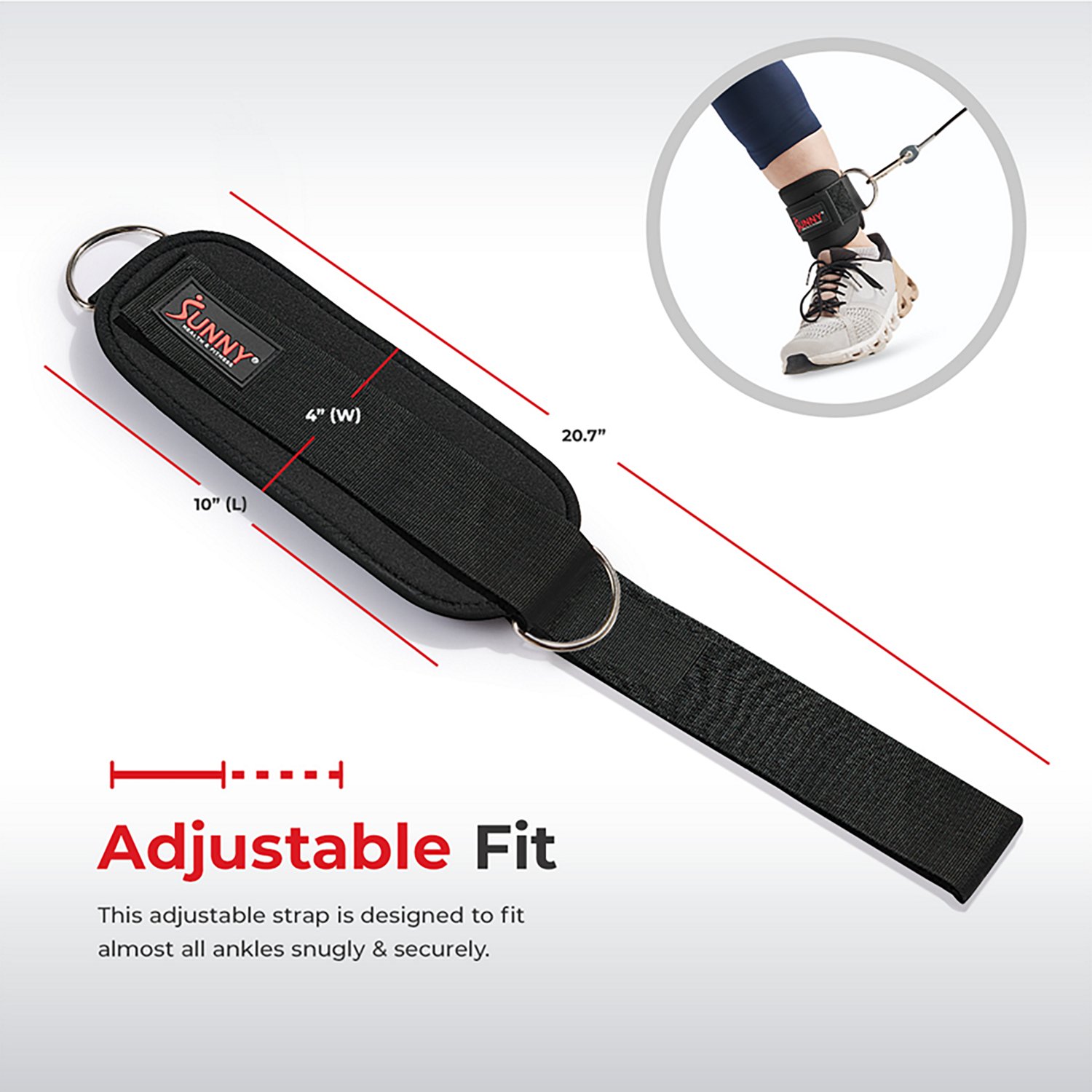 Sunny Health & Fitness Multifunction Workout Ankle Straps                                                                        - view number 7