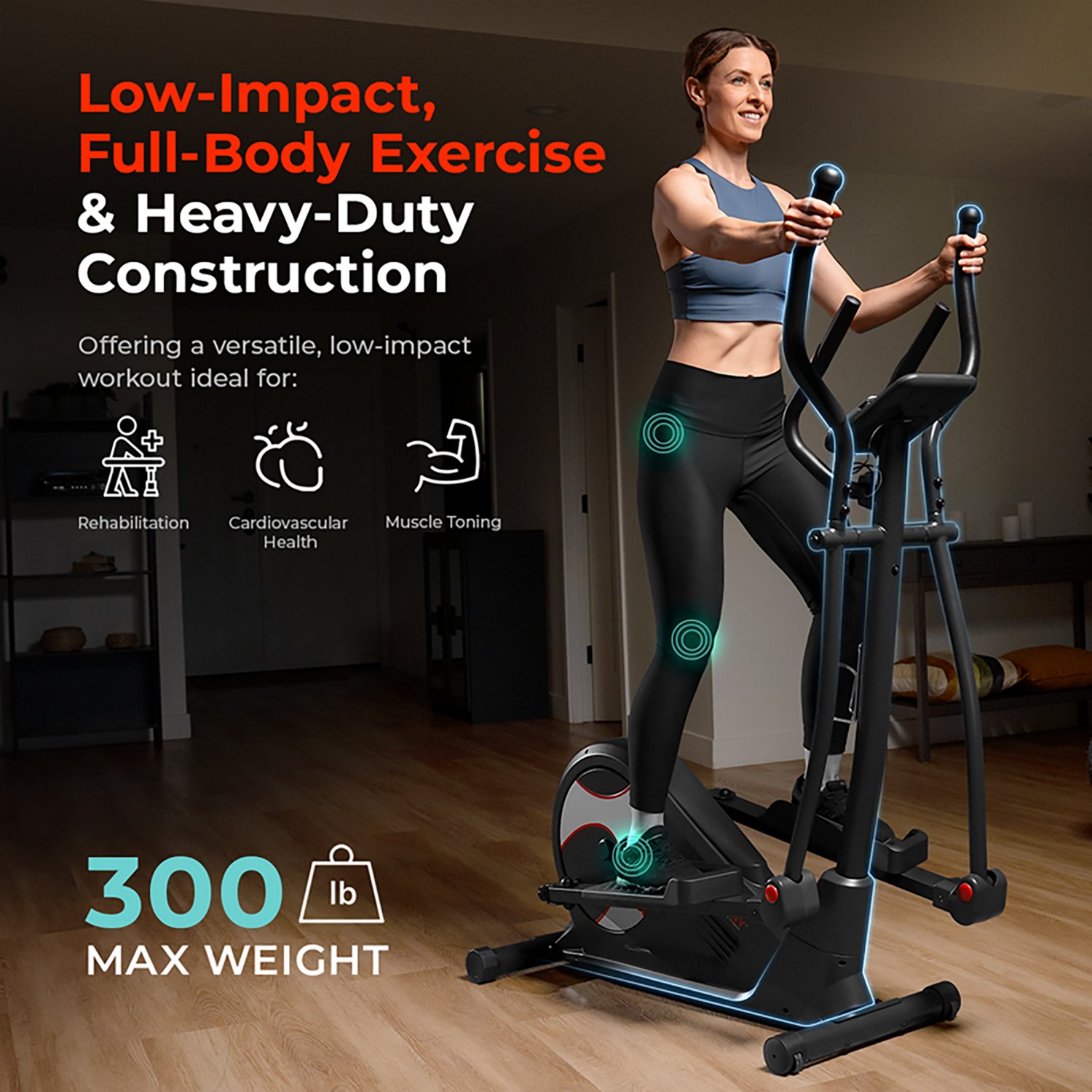 Sunny Health & Fitness Smart Elliptical Trainer - view number 6