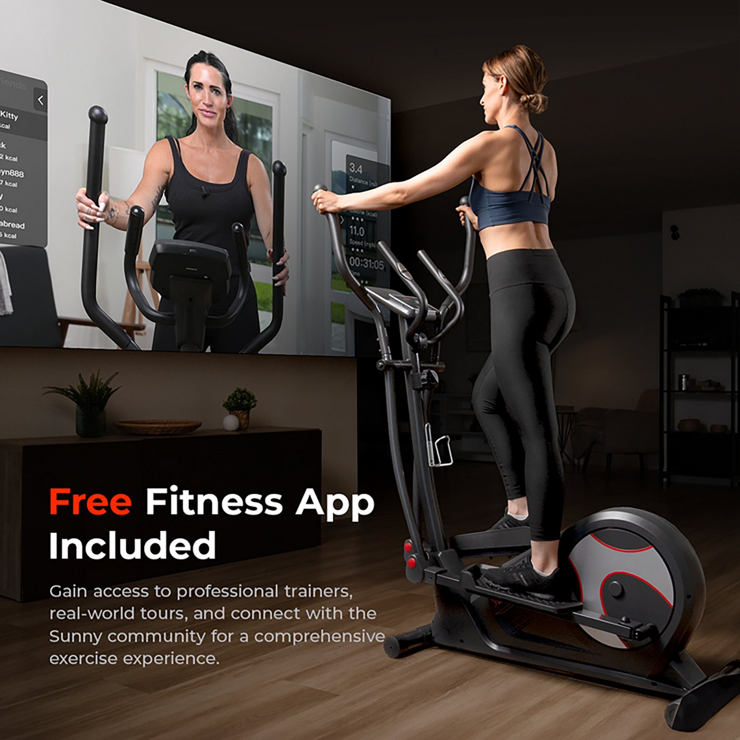 Sunny Health & Fitness Smart Elliptical Trainer - view number 7