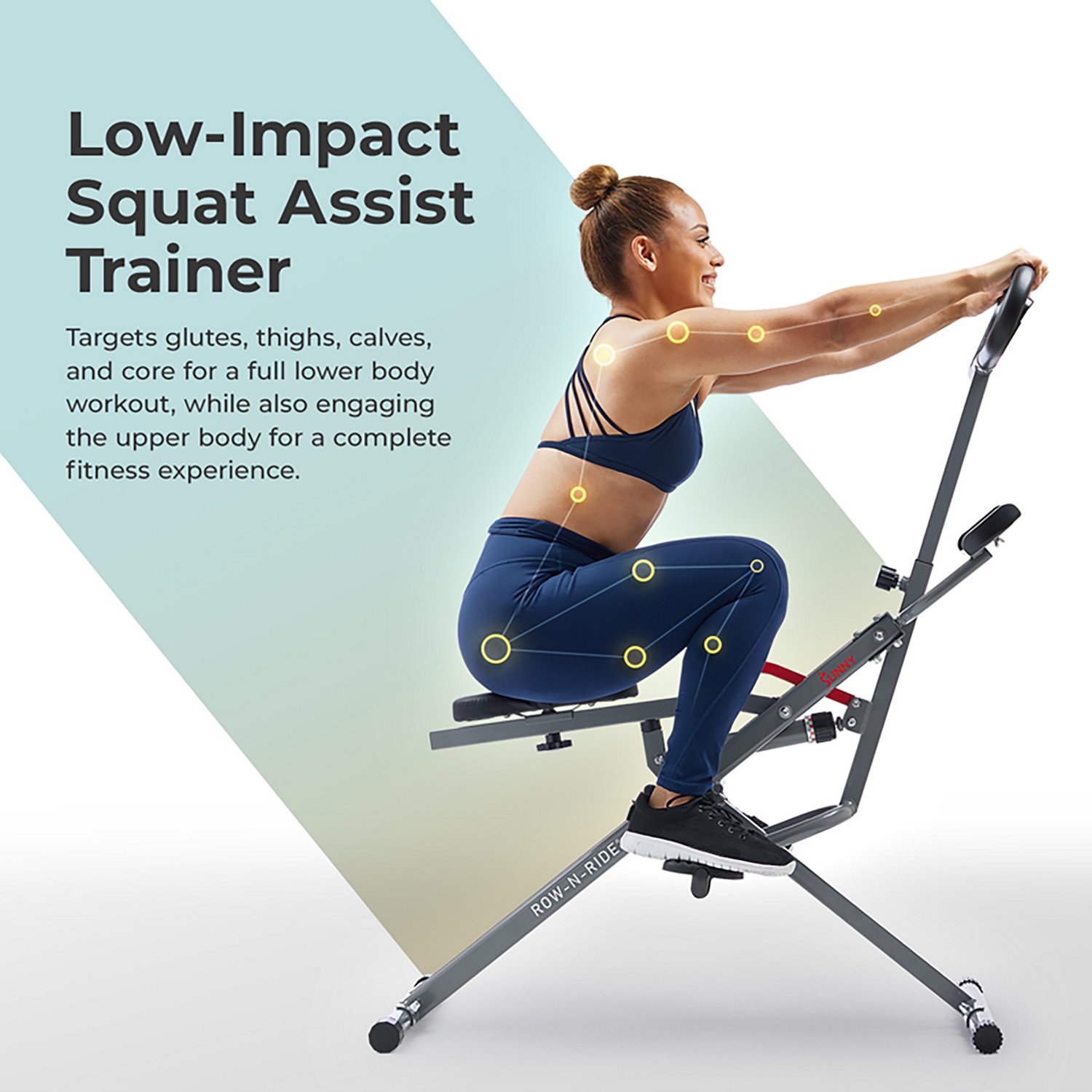 Sunny Health & Fitness Row-N-Ride Squat Assist Trainer                                                                           - view number 4