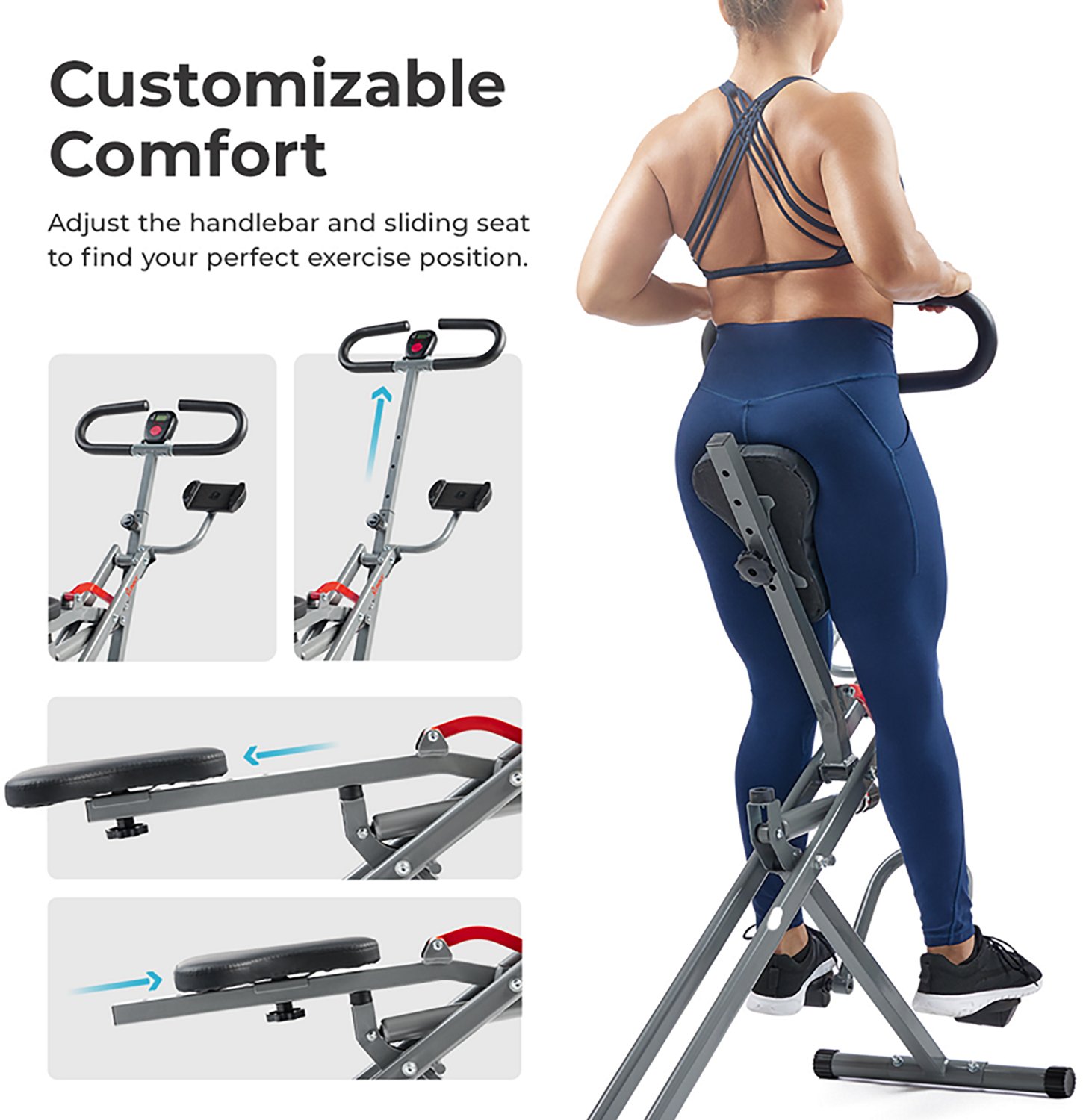 Sunny Health & Fitness Row-N-Ride Squat Assist Trainer                                                                           - view number 5