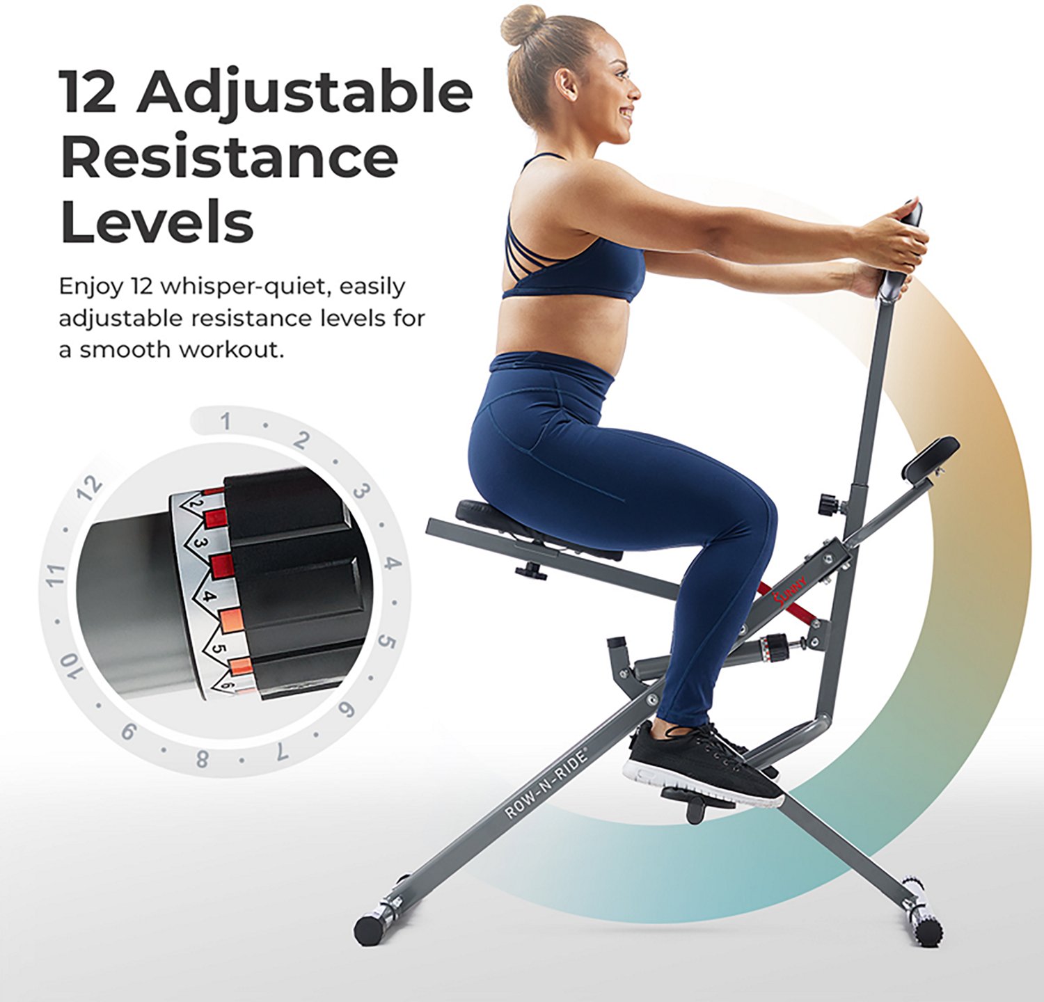 Sunny Health & Fitness Row-N-Ride Squat Assist Trainer                                                                           - view number 6