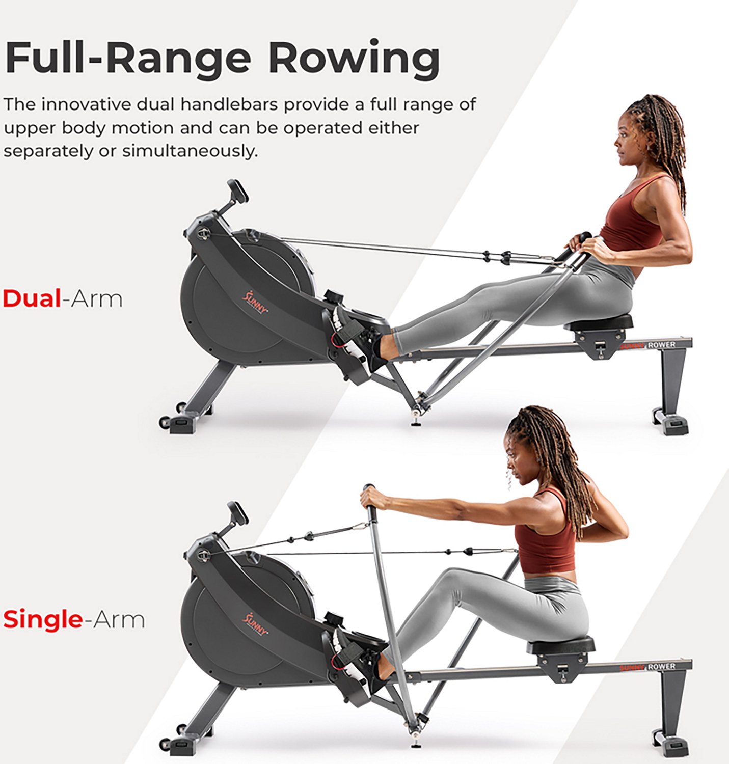 Sunny Health & Fitness Advanced Rowing Machine - view number 3