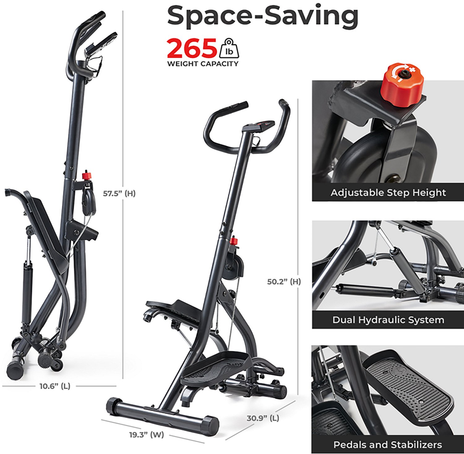Sunny Health & Fitness Climbing Stepper - view number 6