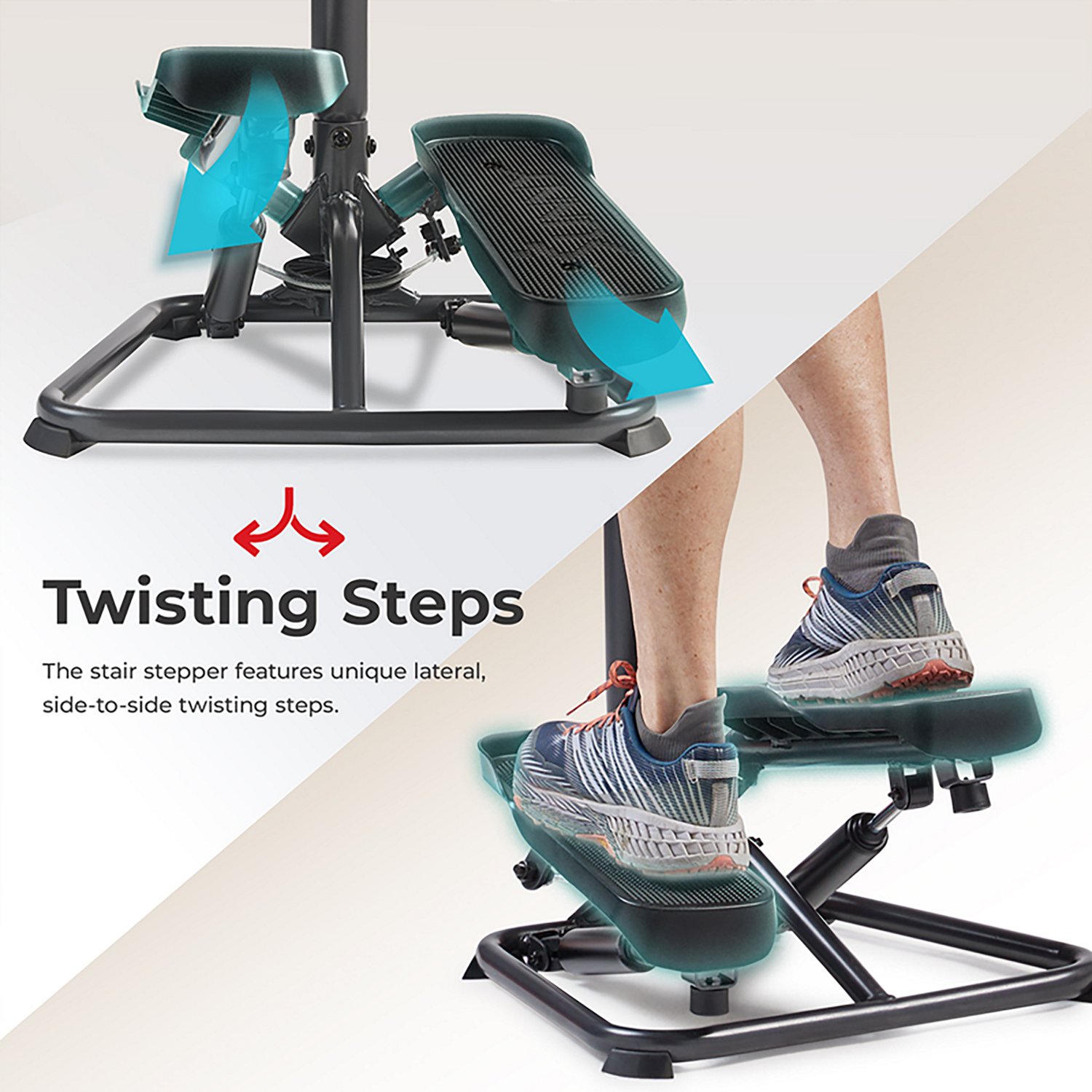 Sunny Health & Fitness Smart Twist Stair Stepper Machine with Handlebar - view number 5