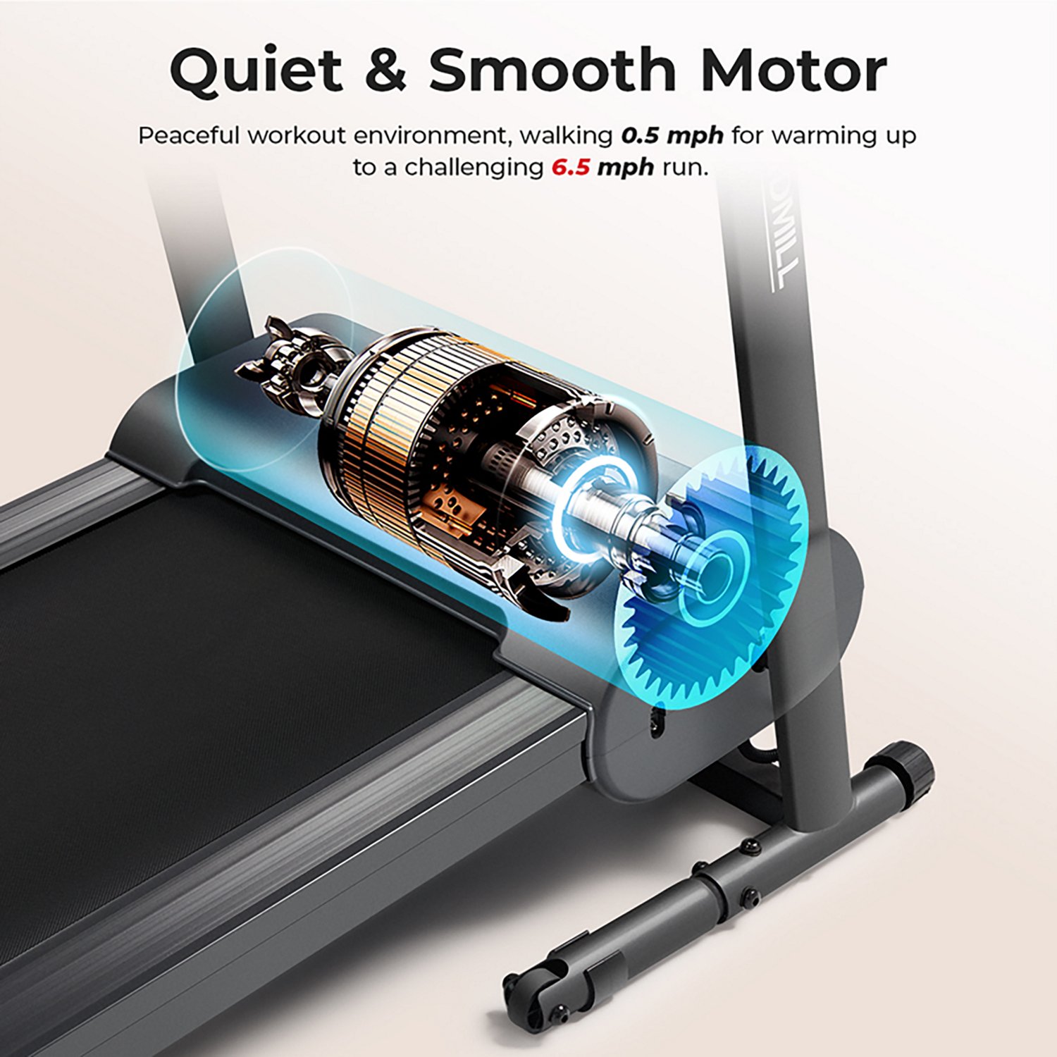 Sunny Health & Fitness Compact Treadmill - view number 4