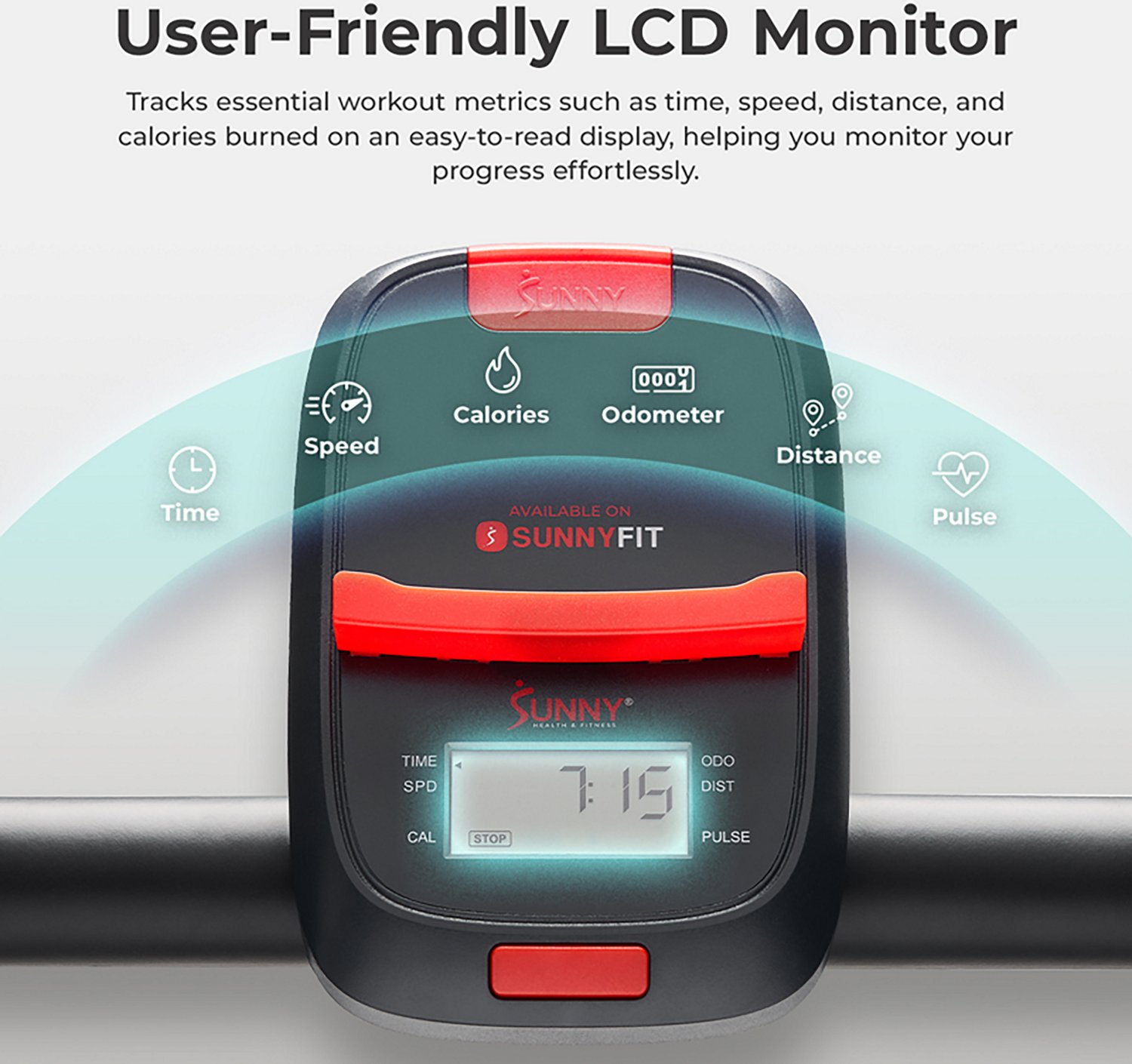 Sunny Health & Fitness Manual Treadmill - view number 5