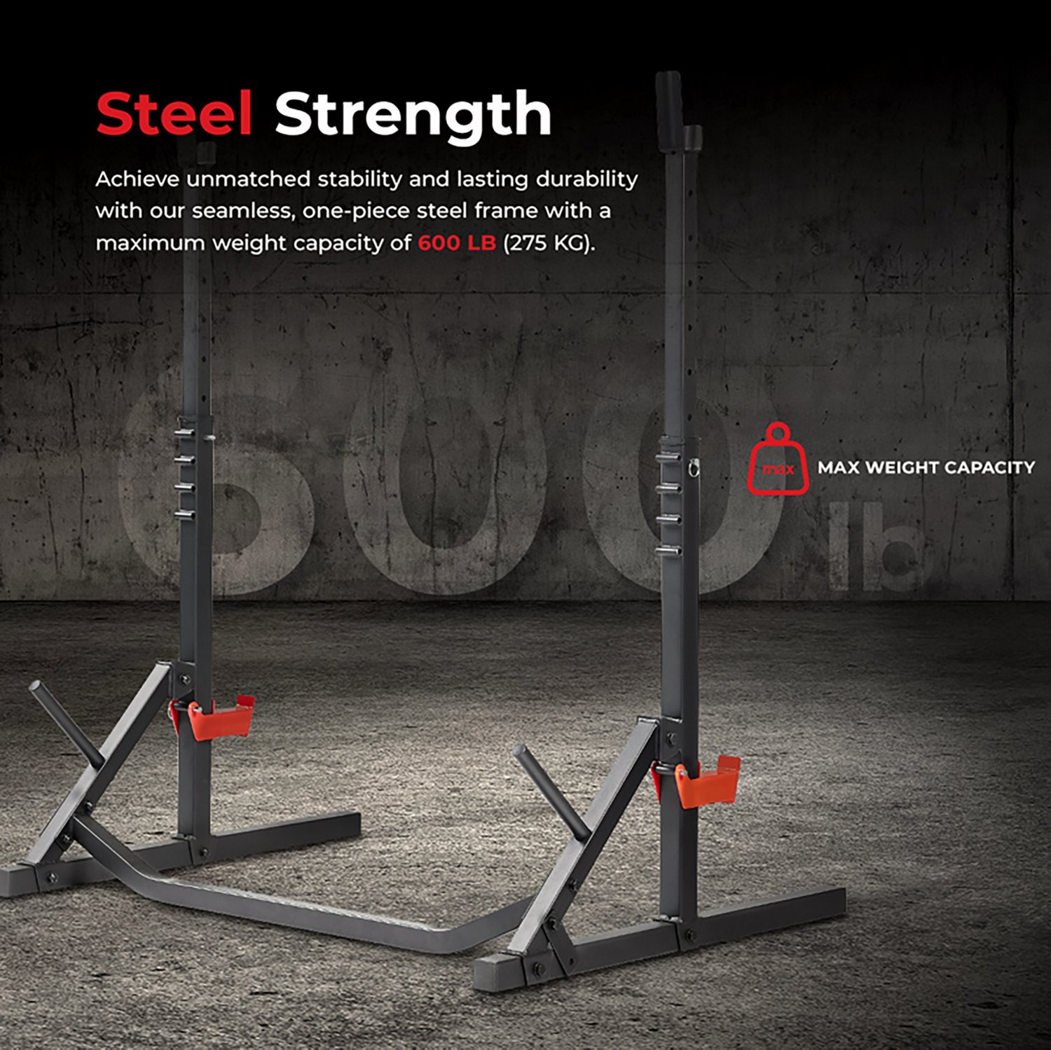 Sunny Health & Fitness Multifunctional Adjustable Bench Press Squat Rack                                                         - view number 4