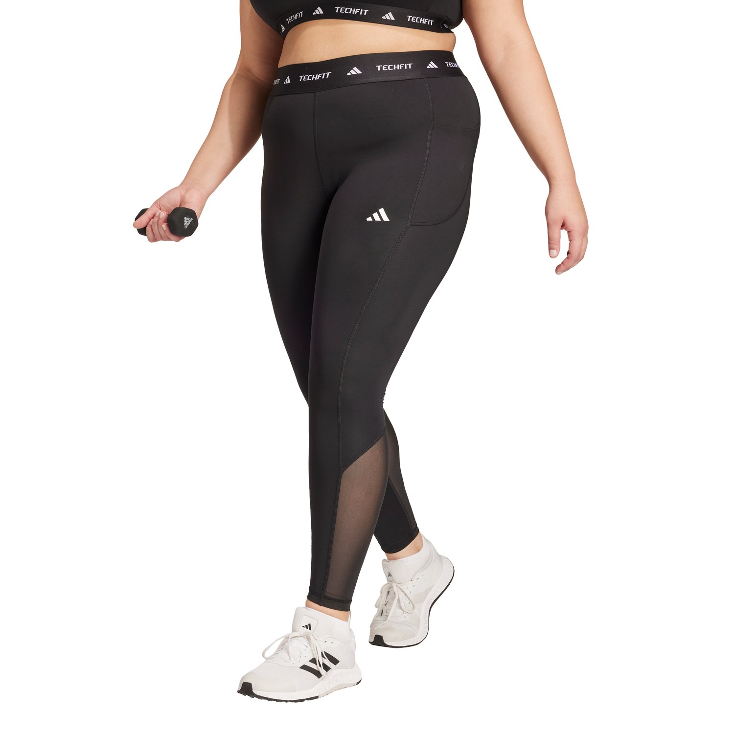 adidas Women's TECHFIT Full-Length Plus Size Leggings