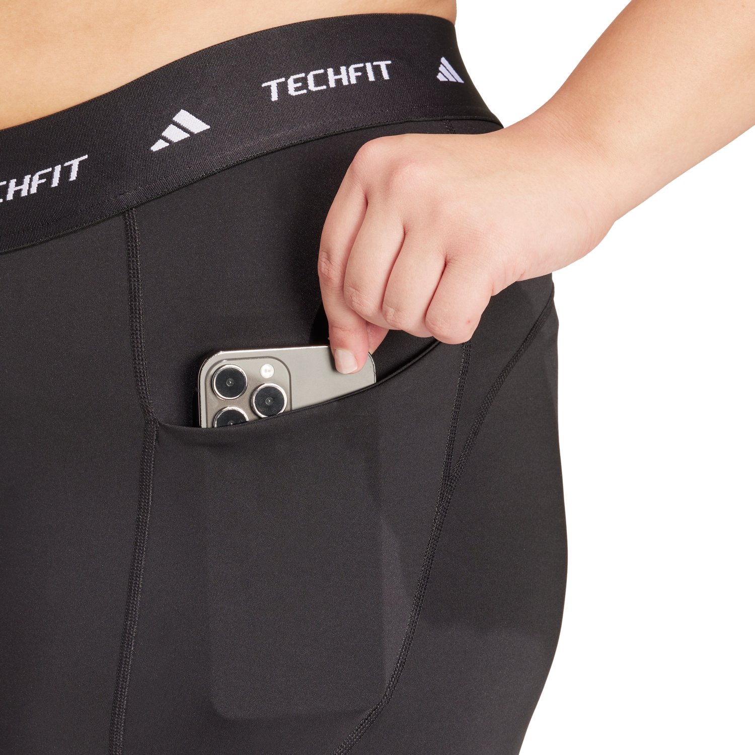 adidas Women's TECHFIT Full-Length Plus Size Leggings - view number 3