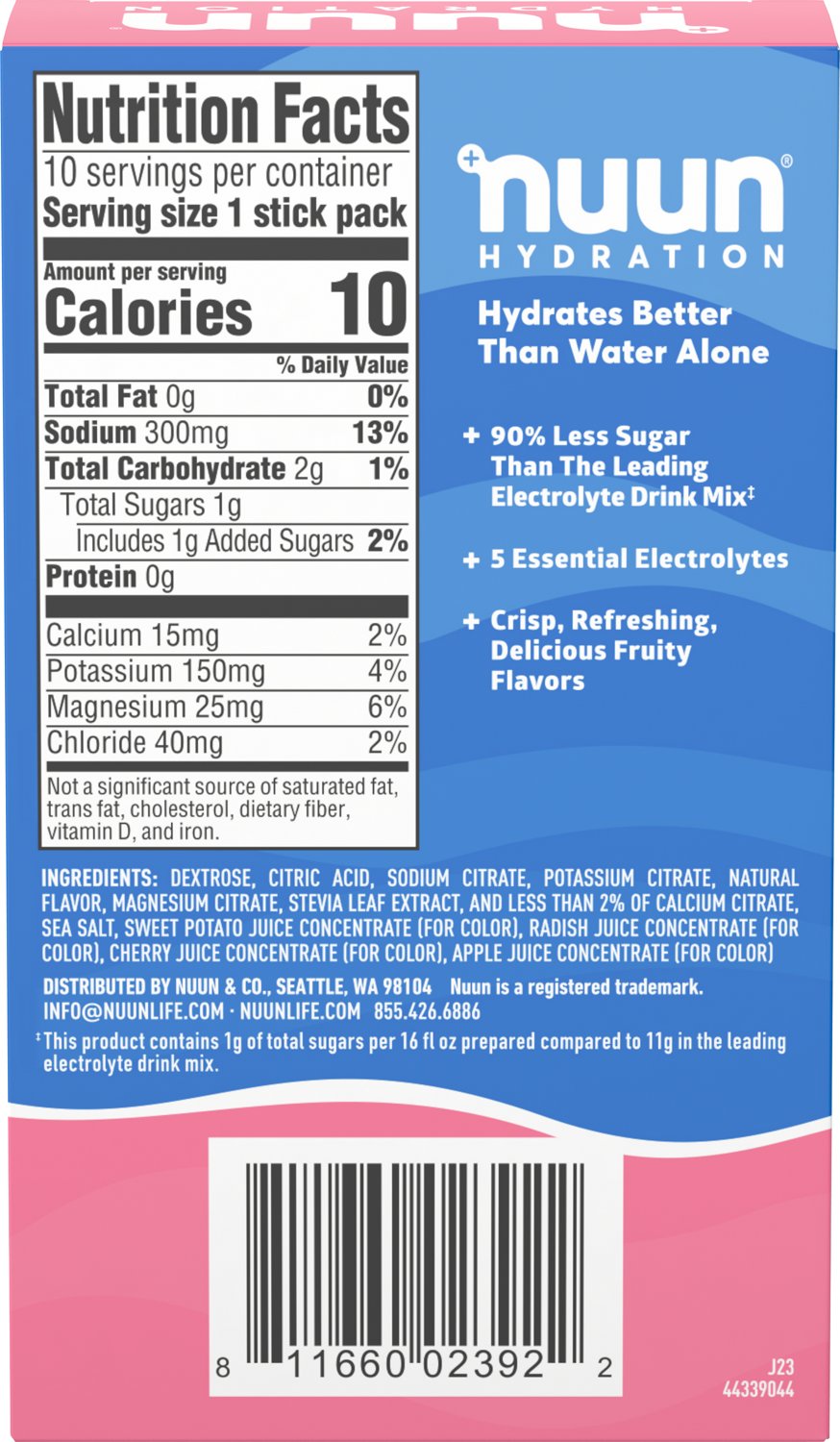 Nuun Hydration Sports Powder 10-Count                                                                                            - view number 3