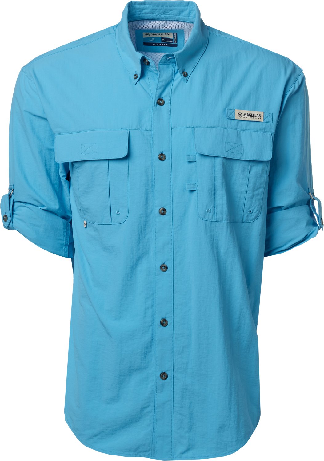 Magellan Outdoors Men's Laguna Madre Solid Long Sleeve Fishing Shirt - view number 3