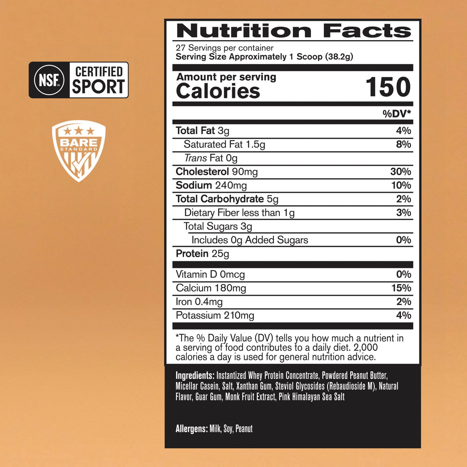 BPN Bare Performance Nutrition Whey Protein Powder Supplement                                                                    - view number 2