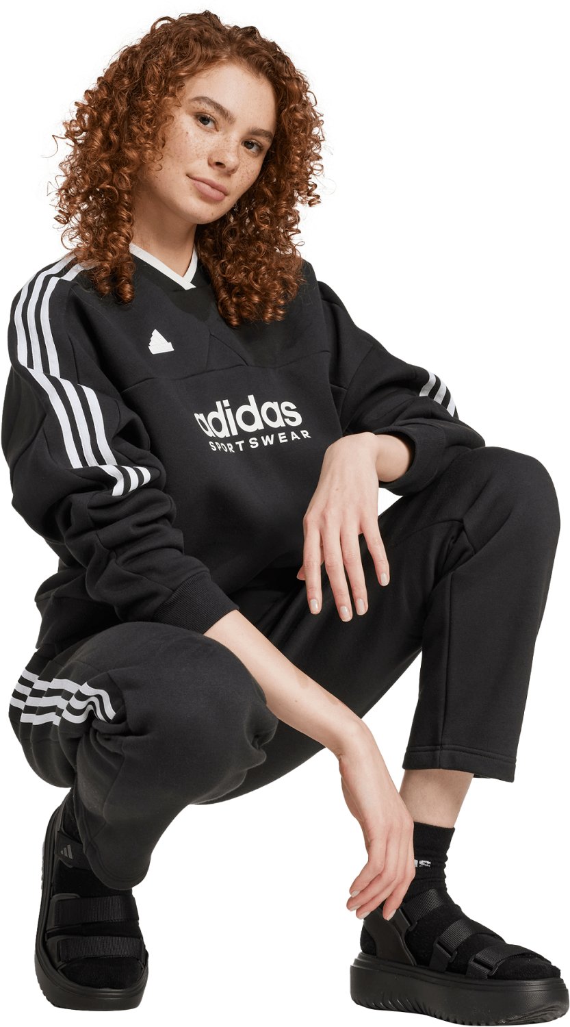 adidas Women's Tiro Cut 3-Stripes Fleece Sweatshirt - view number 5