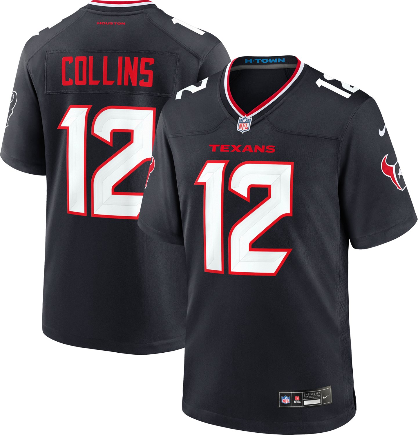 Nike Men's Texans Collins 12 Home Game Jersey - view number 3