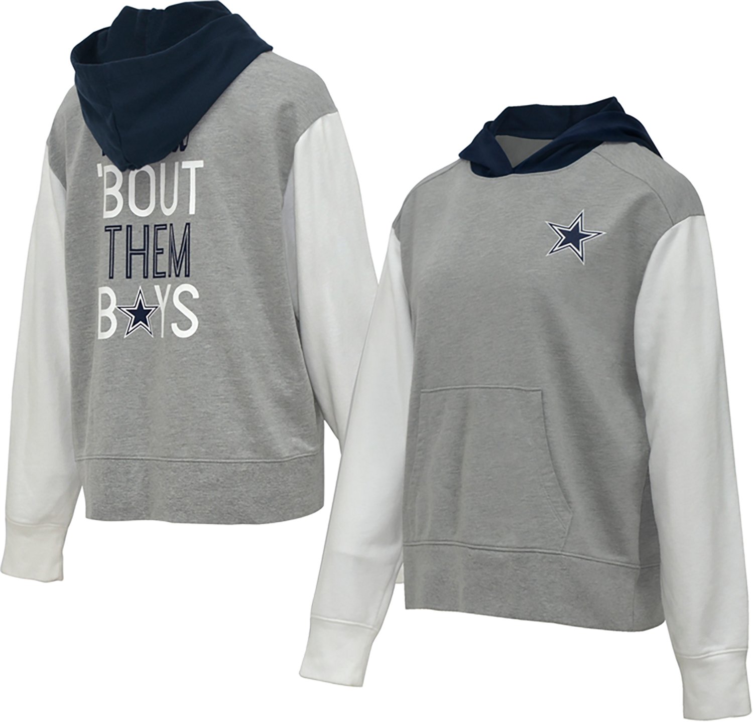 Lauren James Women's Dallas Cowboys Colorblock Long Sleeve Hoodie