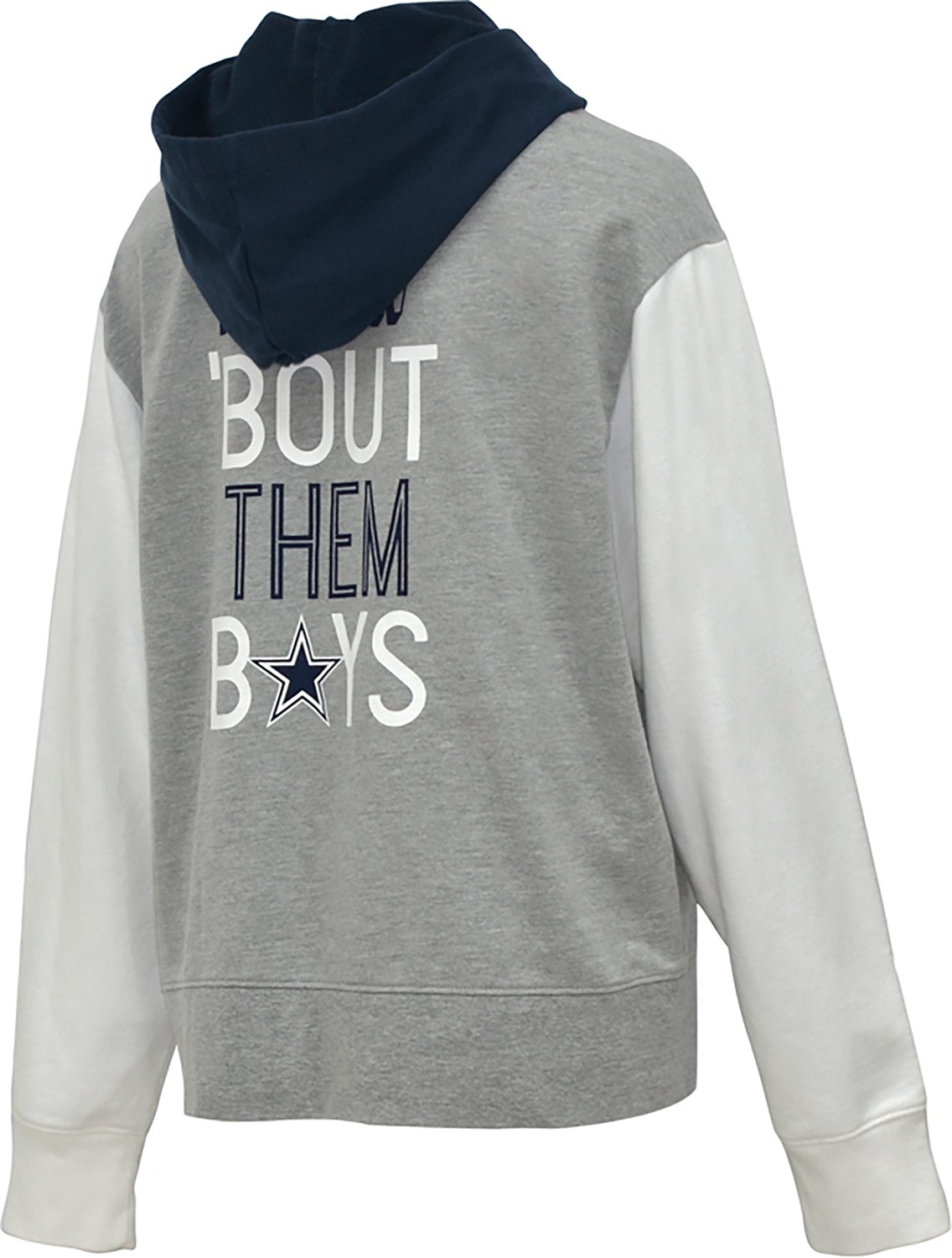 Lauren James Women's Dallas Cowboys Colorblock Long Sleeve Hoodie - view number 3