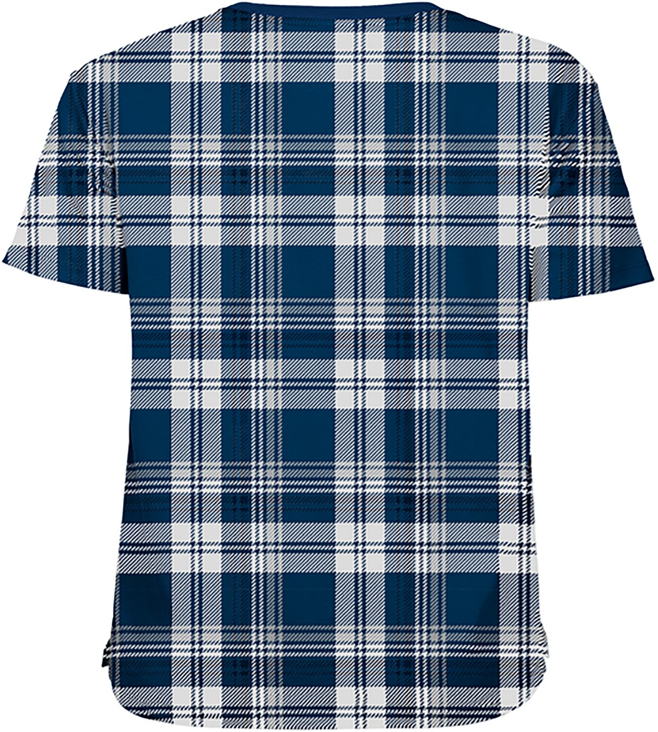 New Era Women's Dallas Cowboys Plaid Cropped Boxy Short Sleeve T-shirt - view number 2