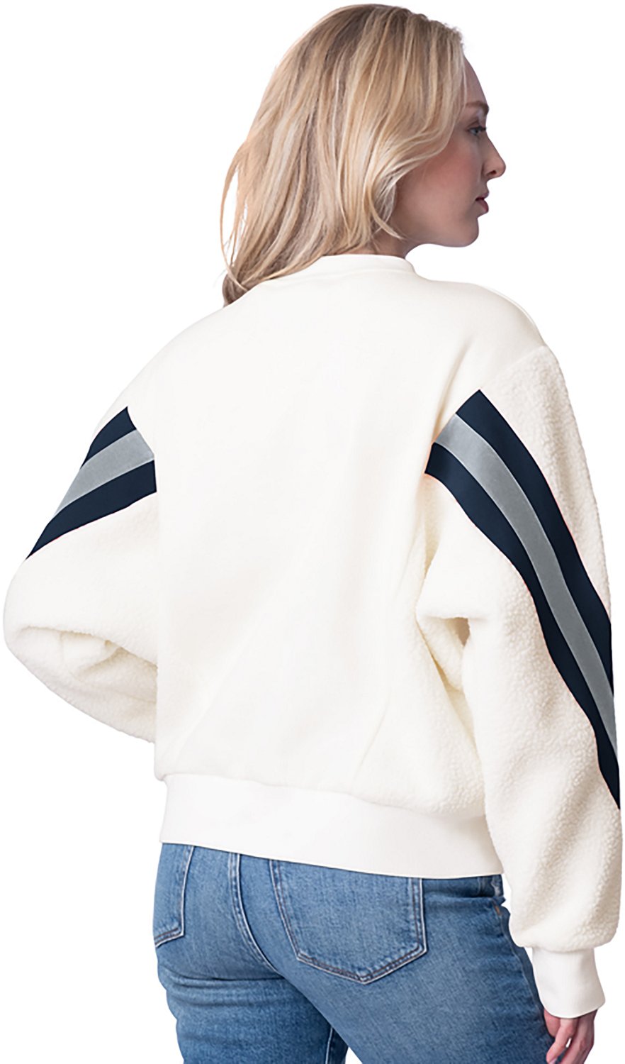 GIII Women's Dallas Cowboys Punt Mix Media Fleece Pullover - view number 2