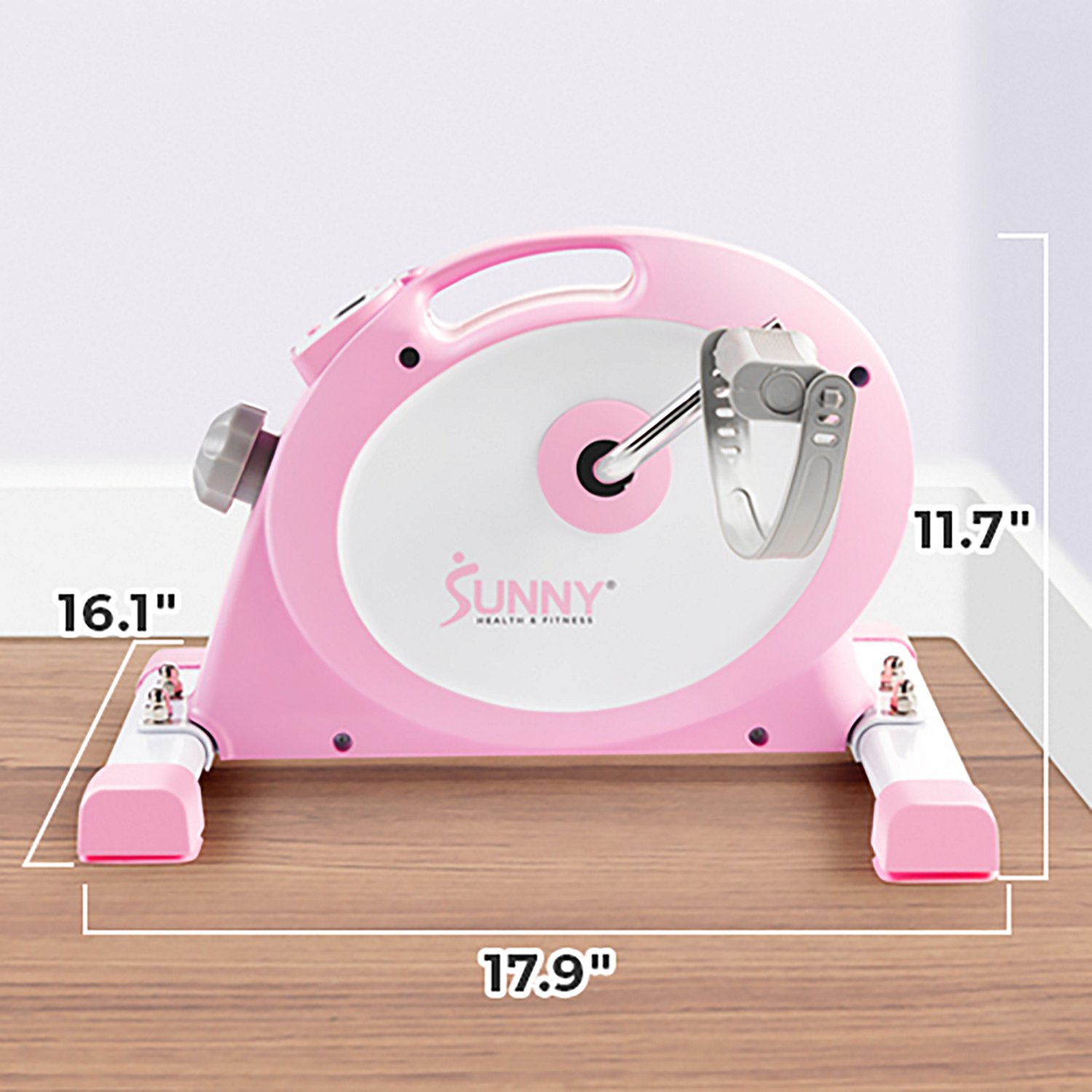 Sunny Health & Fitness 2-in-1 Under Desk Smart Mini Exercise Bike - view number 2